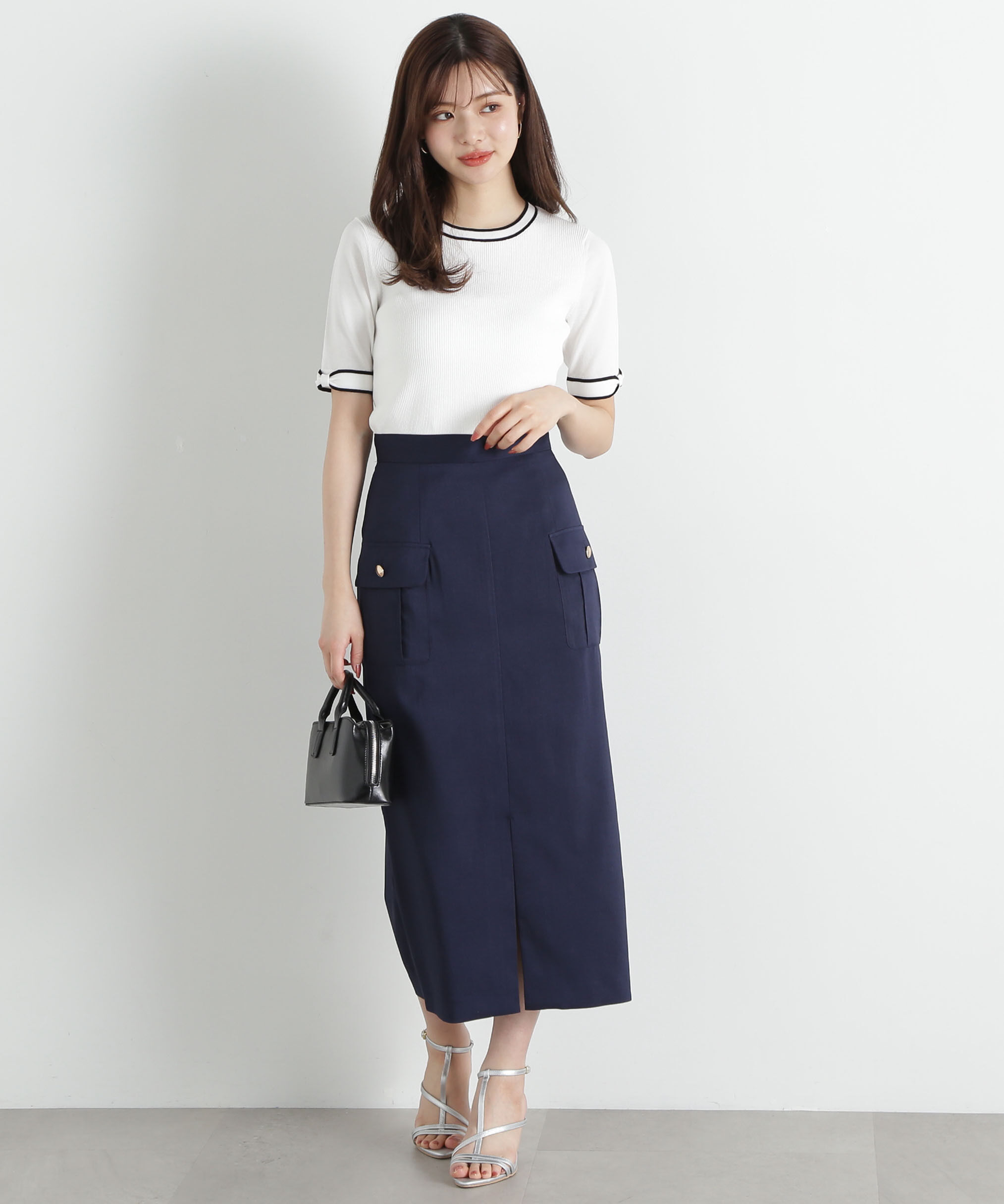 PROPORTION BODY DRESSING「ポケット付きナロースカート」|スカート|