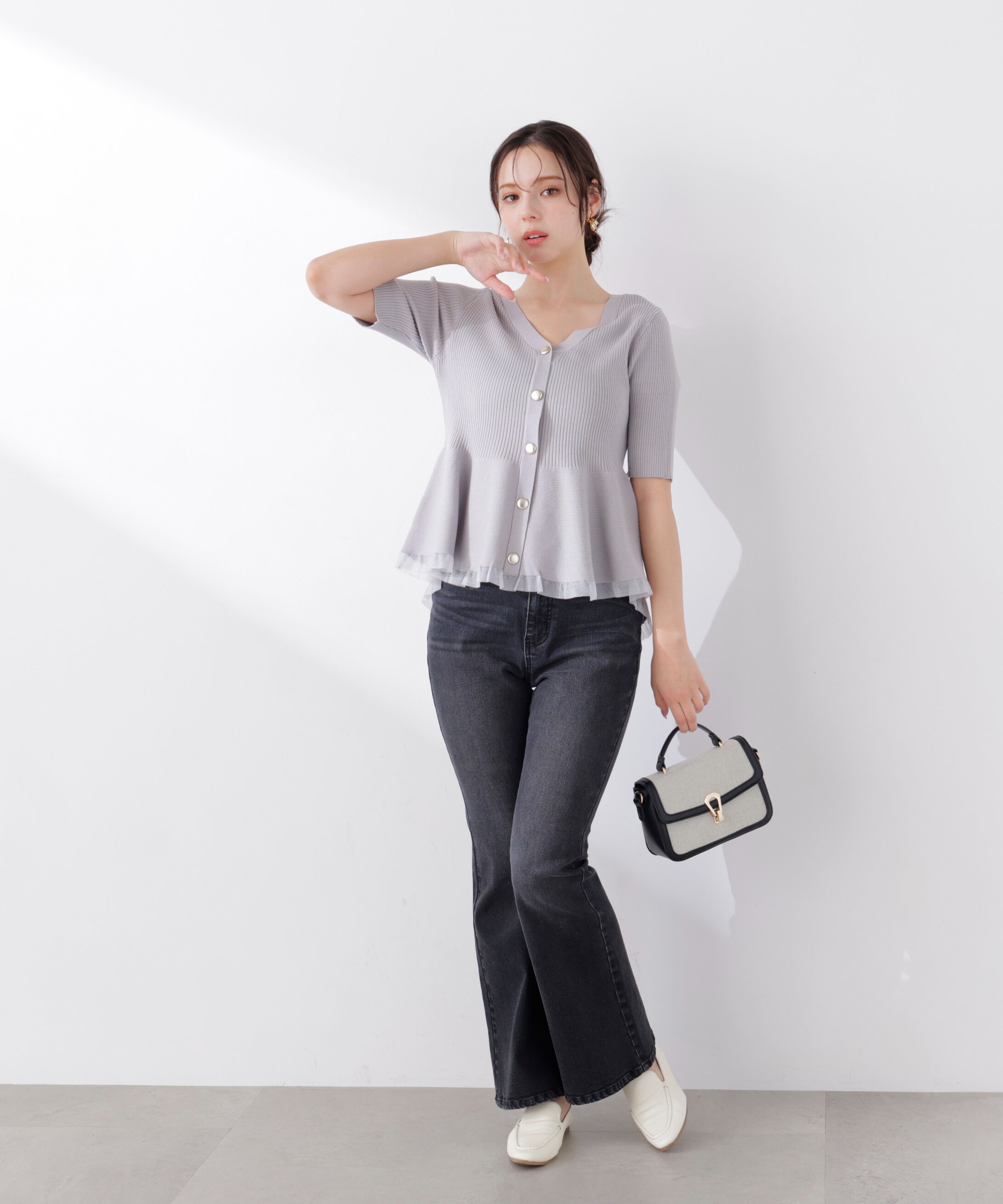PROPORTION BODY DRESSING「〈a/mie〉フレアデニムパンツ　26SS」|その他|