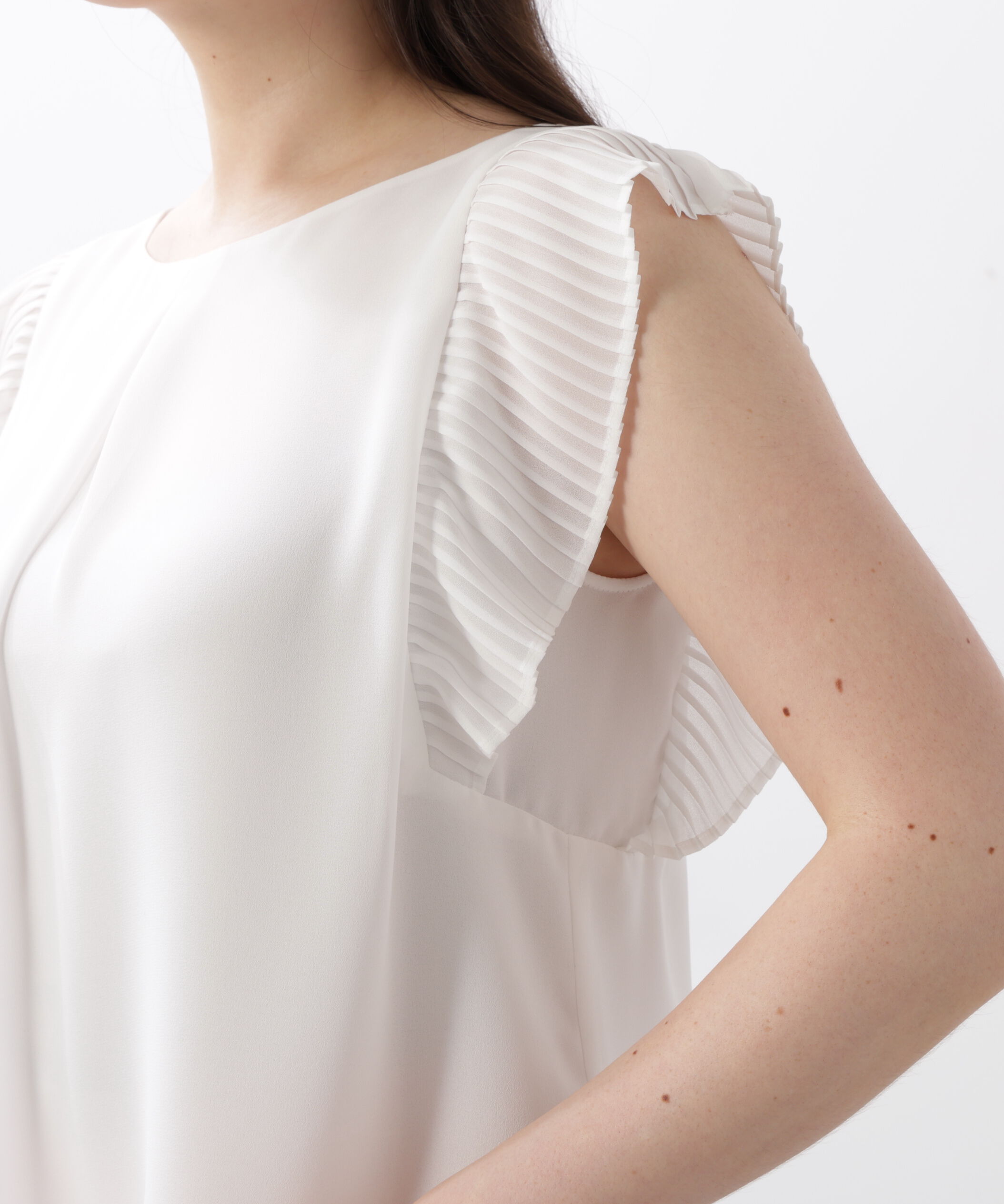  「プリーツスリーブタックブラウス」|シャツ・ブラウス|