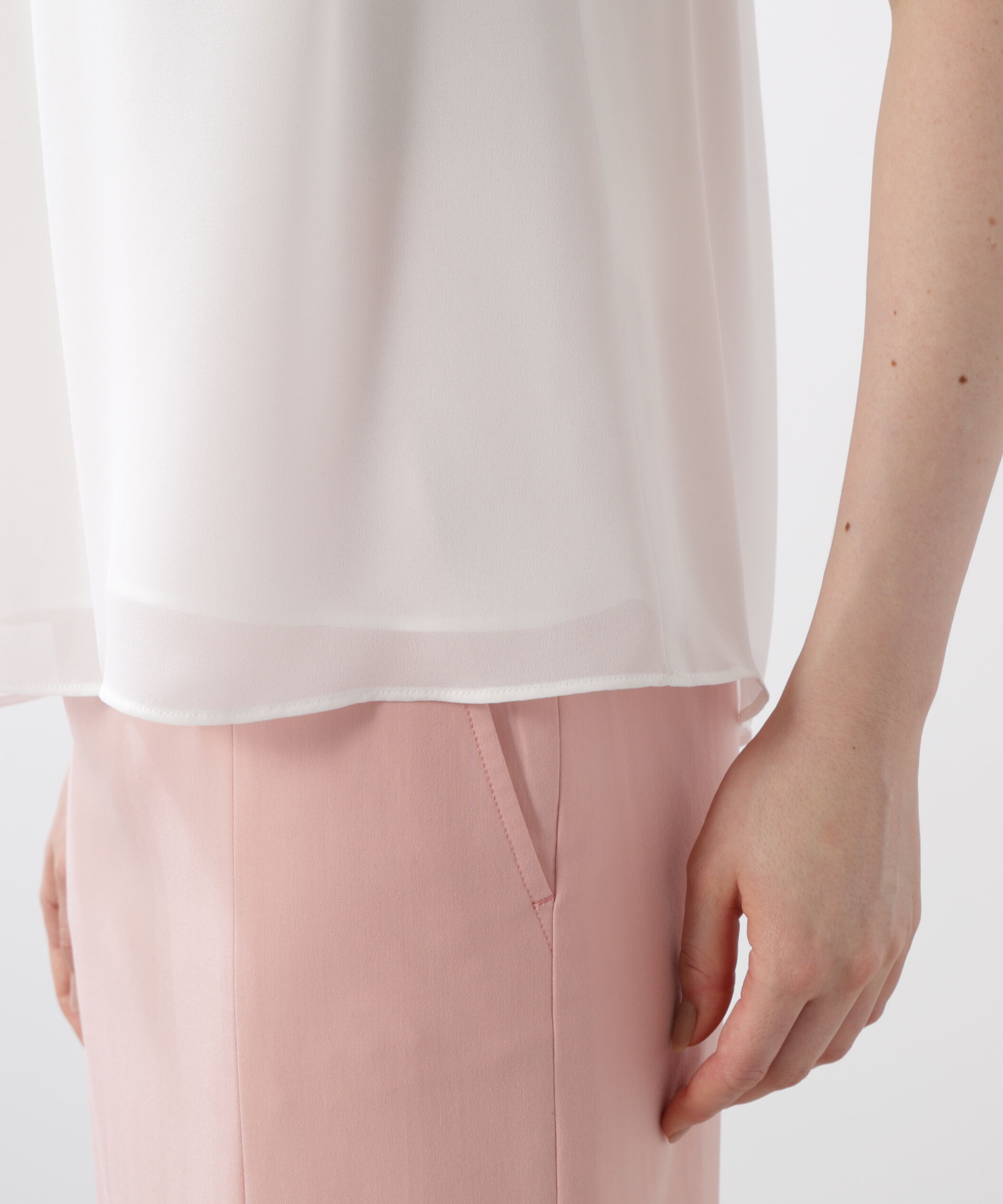  「プリーツスリーブタックブラウス」|シャツ・ブラウス|