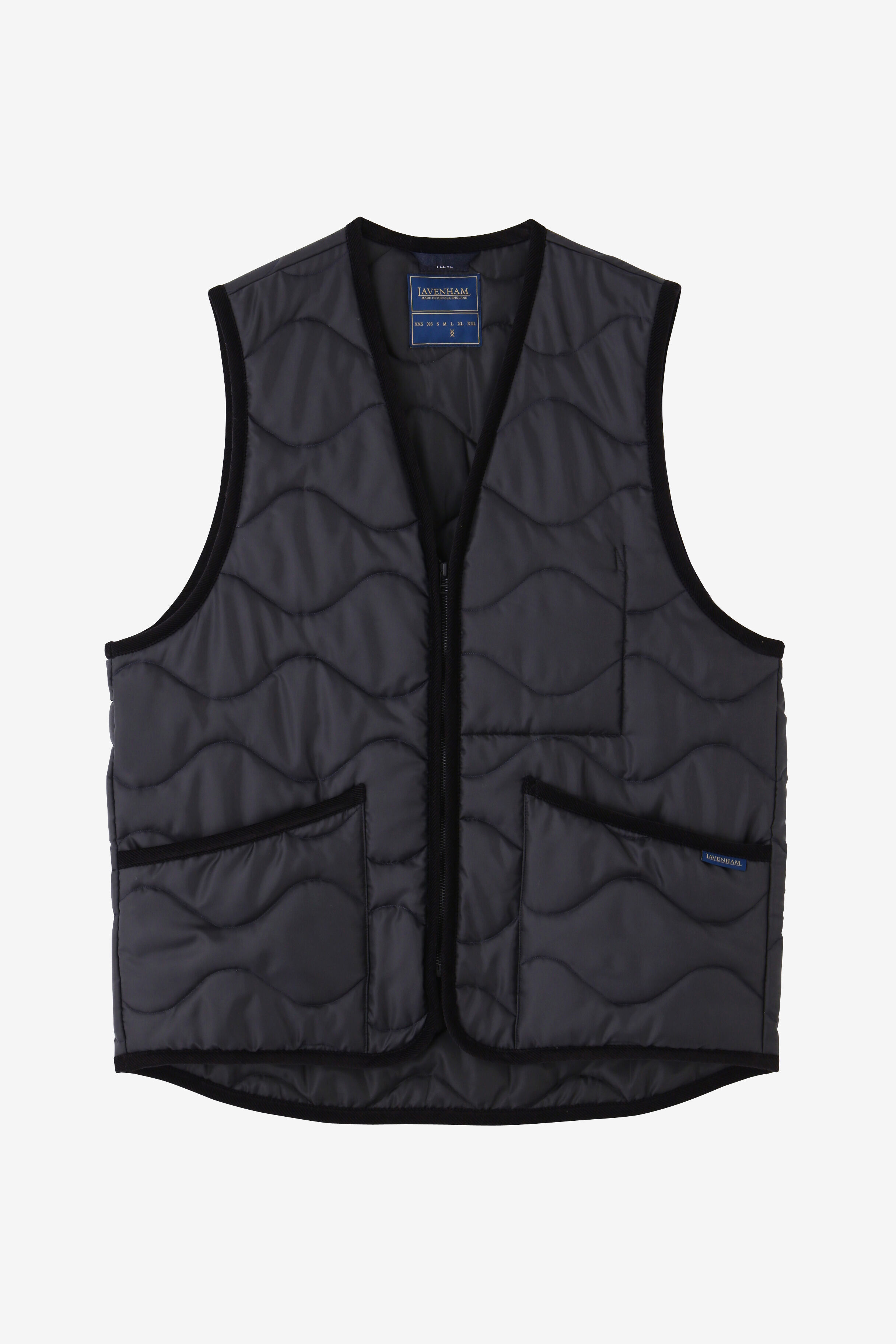 YLEVE 「LAVENHAM &times; YLEVE / ZIPPED GILET」|ブルゾン・スタジャン|