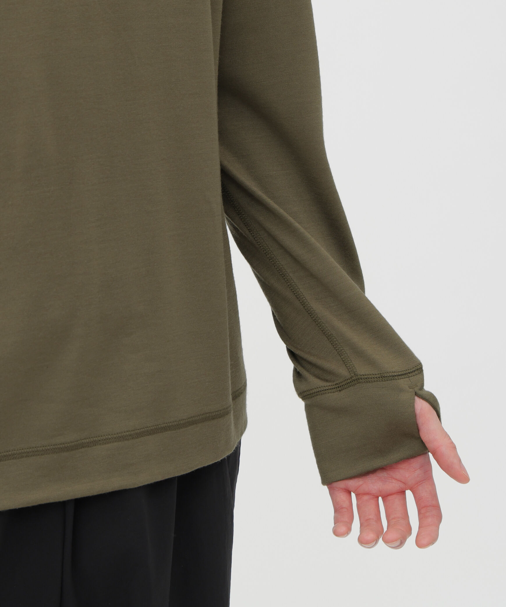 MARGARET HOWELL「FINEGAUGE WASHABLE WOOL JERSEY TOP」|Tシャツ・カットソー|