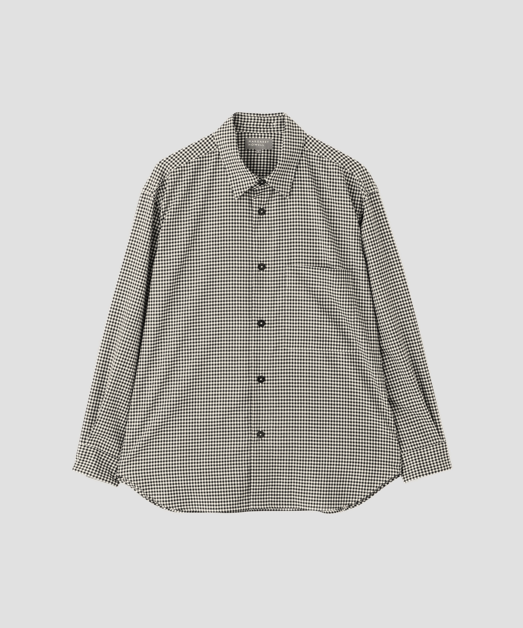 MARGARET HOWELL「DRY WOOL GINGHAM SHIRT」|シャツ・ブラウス|