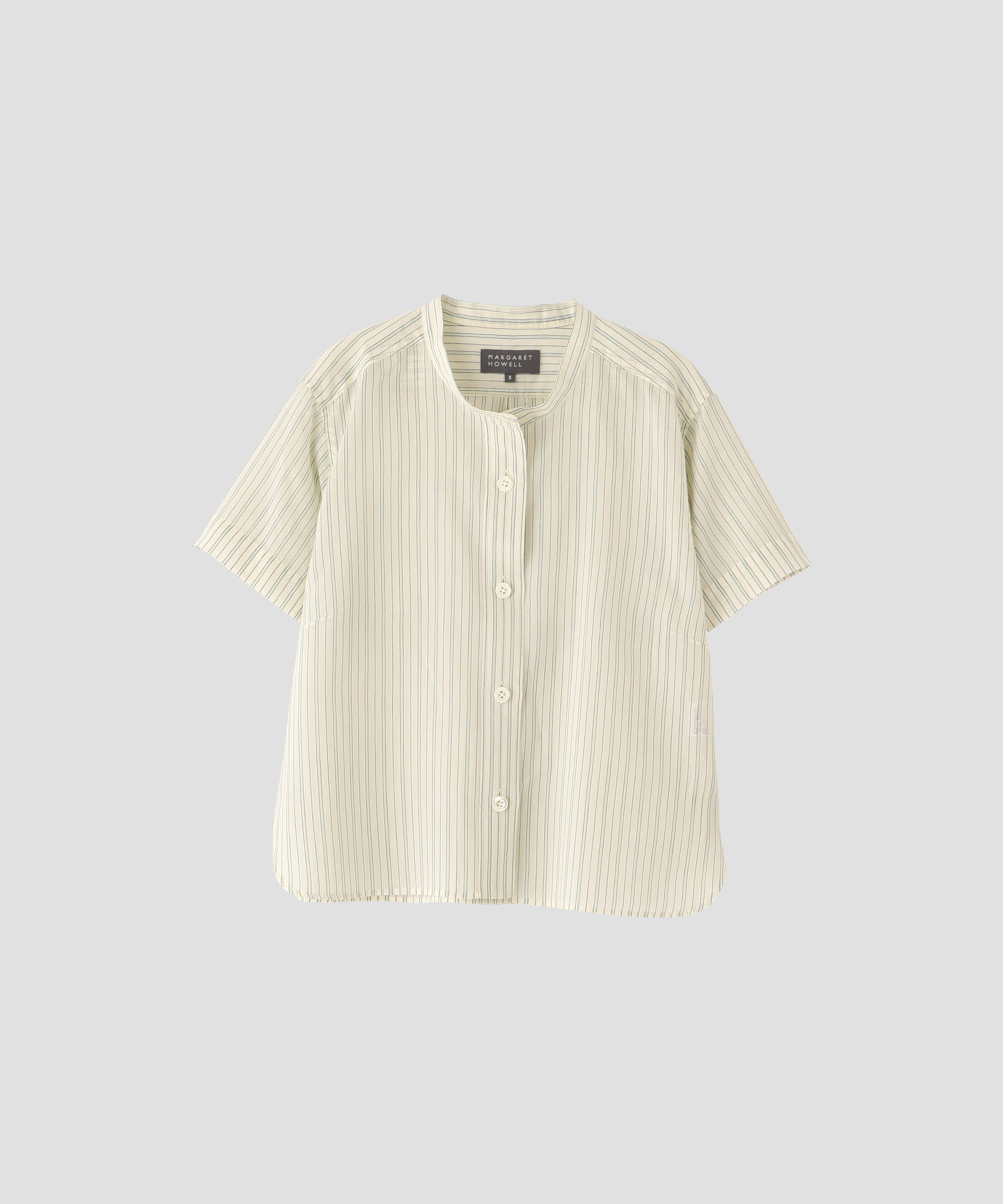  「COTTON SILK GRAPHIC STRIPE SHIRT」|シャツ・ブラウス|