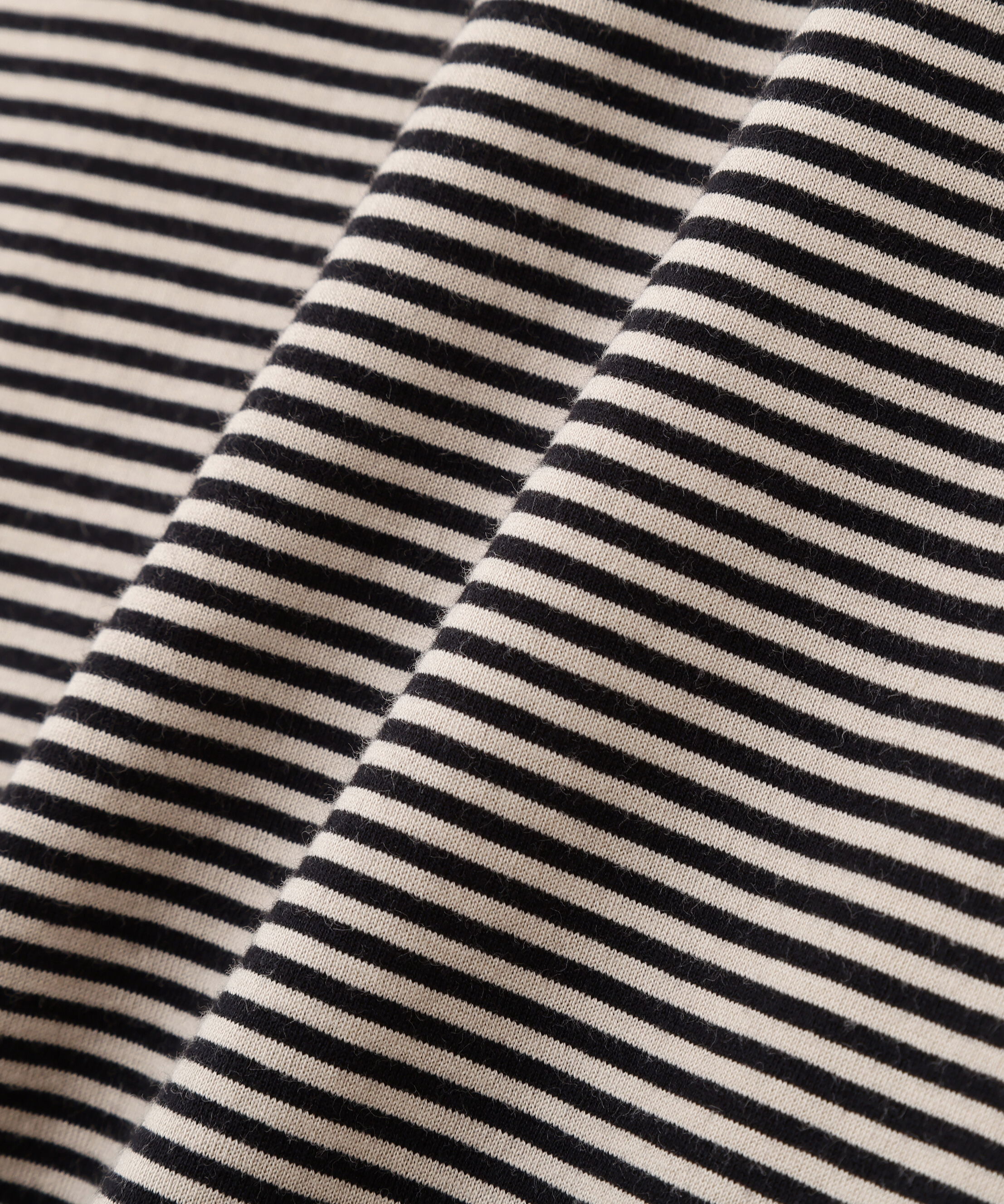  「COTTON MINI STRIPE JERSEY TOP」|Tシャツ・カットソー|