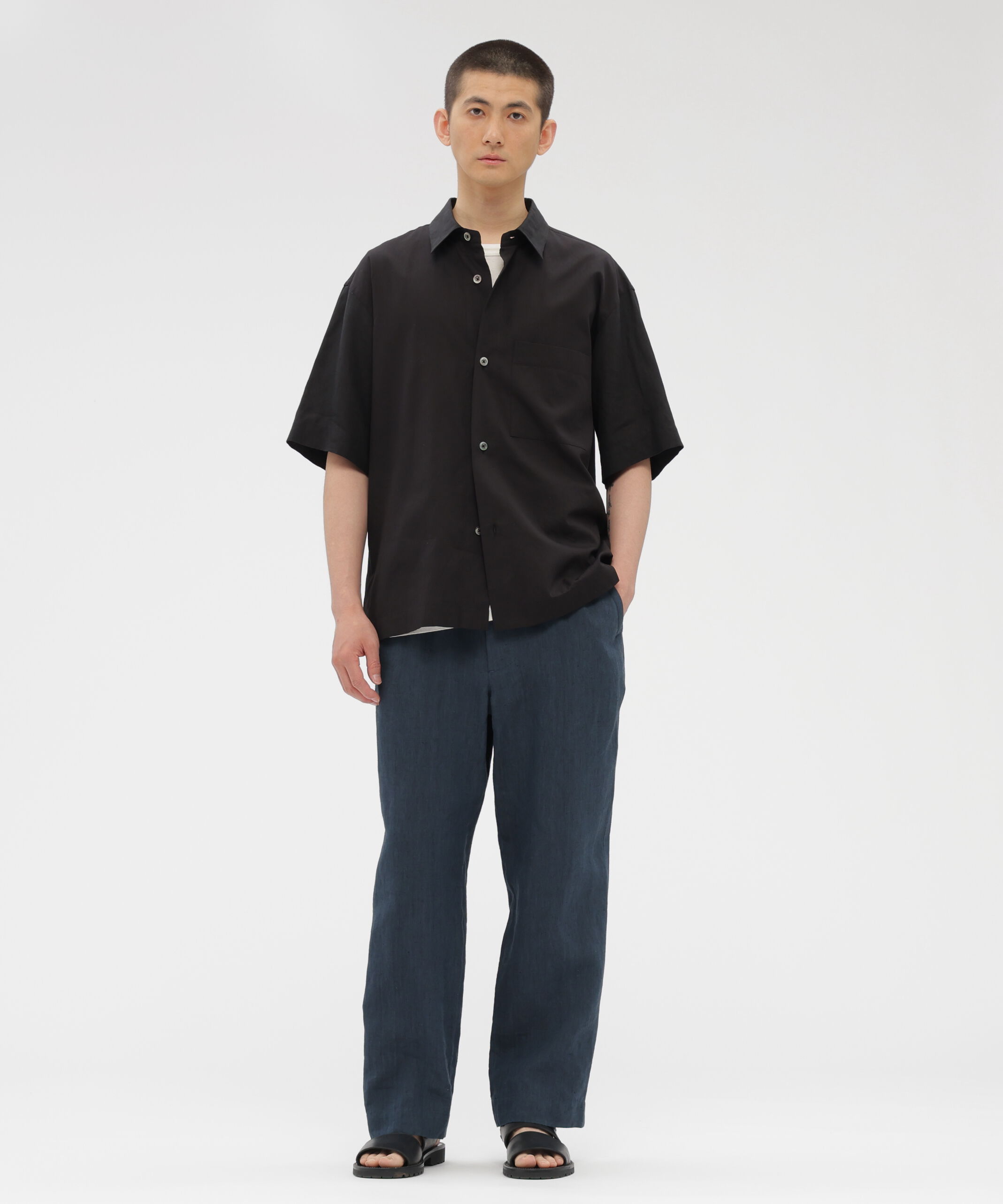 MARGARET HOWELL「FINE COTTON PIQUE SHIRTING SHIRT」|シャツ・ブラウス|
