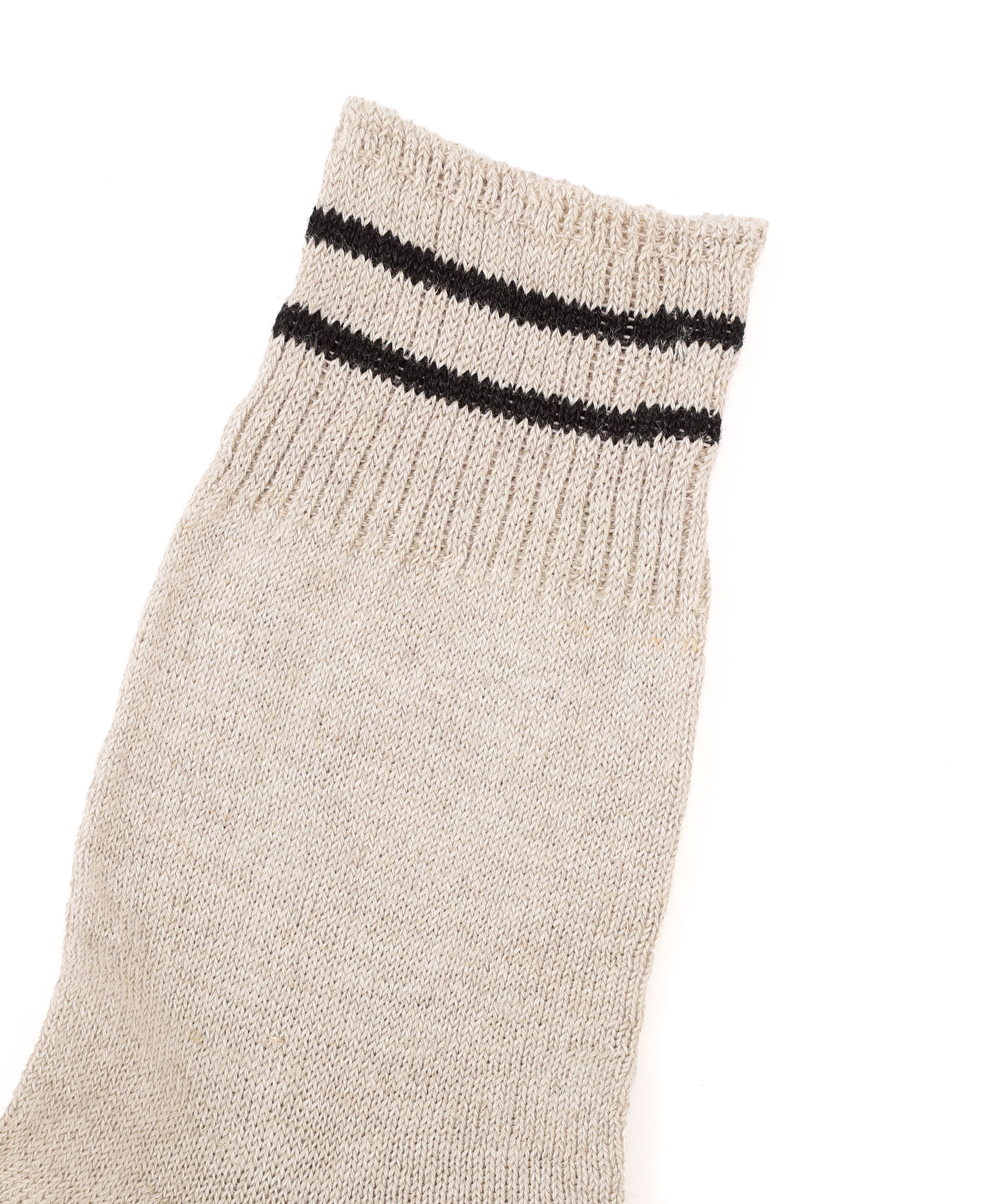 MARGARET HOWELL「LINEN RIB STRIPE SOCKS」|ソックス|