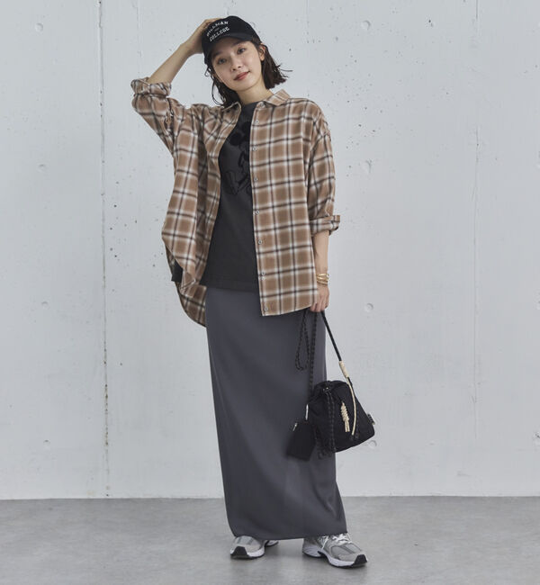 Doux archives「リブロングタイトスカート」|スカート|