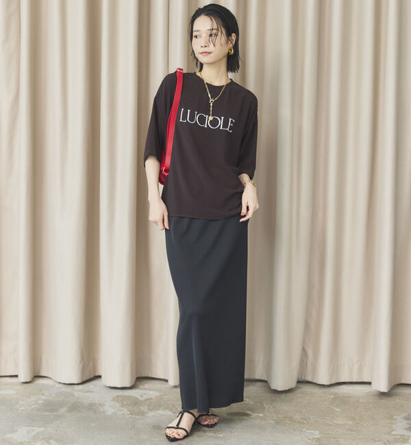 Doux archives「リブロングタイトスカート」|スカート|