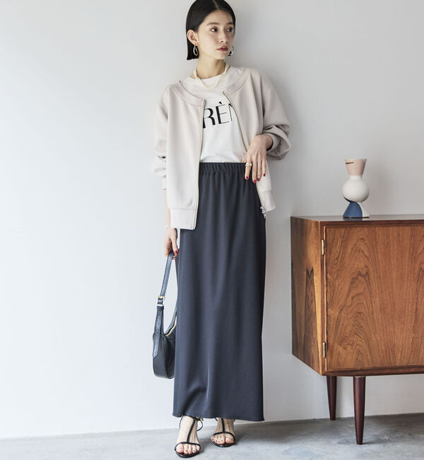 Doux archives「リブロングタイトスカート」|スカート|