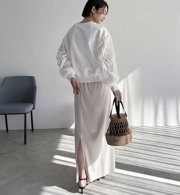 Doux archives「リブロングタイトスカート」|スカート|