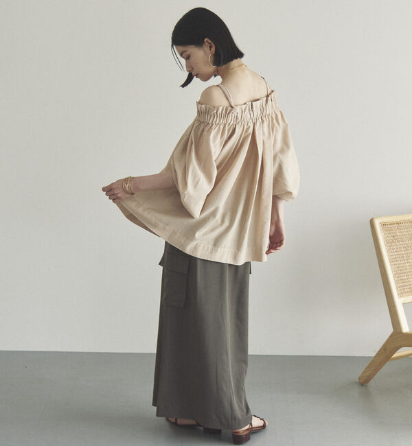 Doux archives「オフショルフリルブラウス」|シャツ・ブラウス|