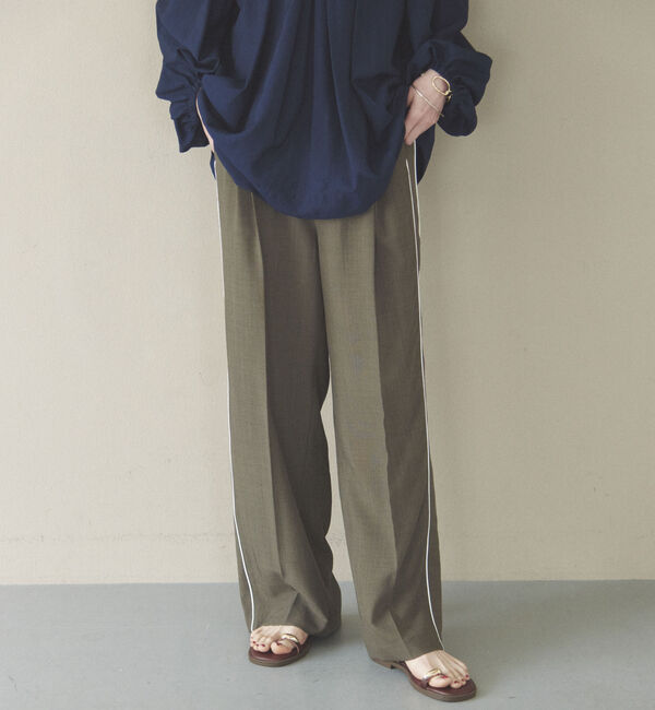 Doux archives「Ｗウエストサイドラインパンツ」|チノ|