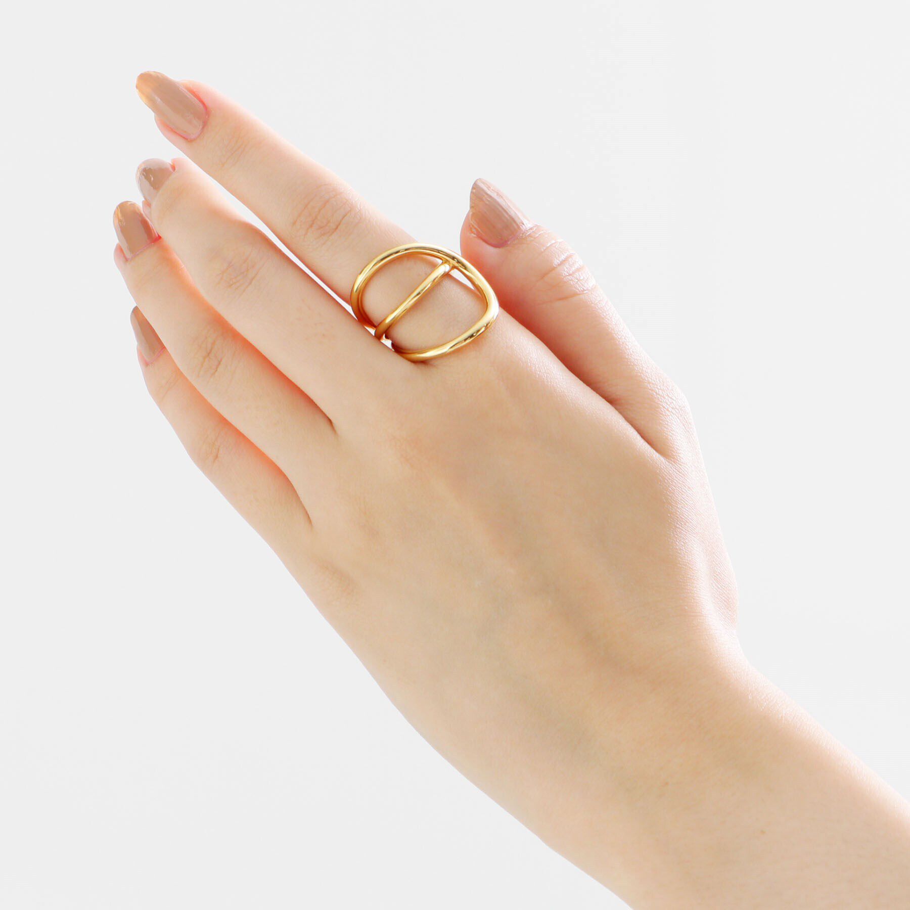 COCOSHNIK ONKITSCH「シルバー リングイヤーカフ ワイドハング GP」|リング|