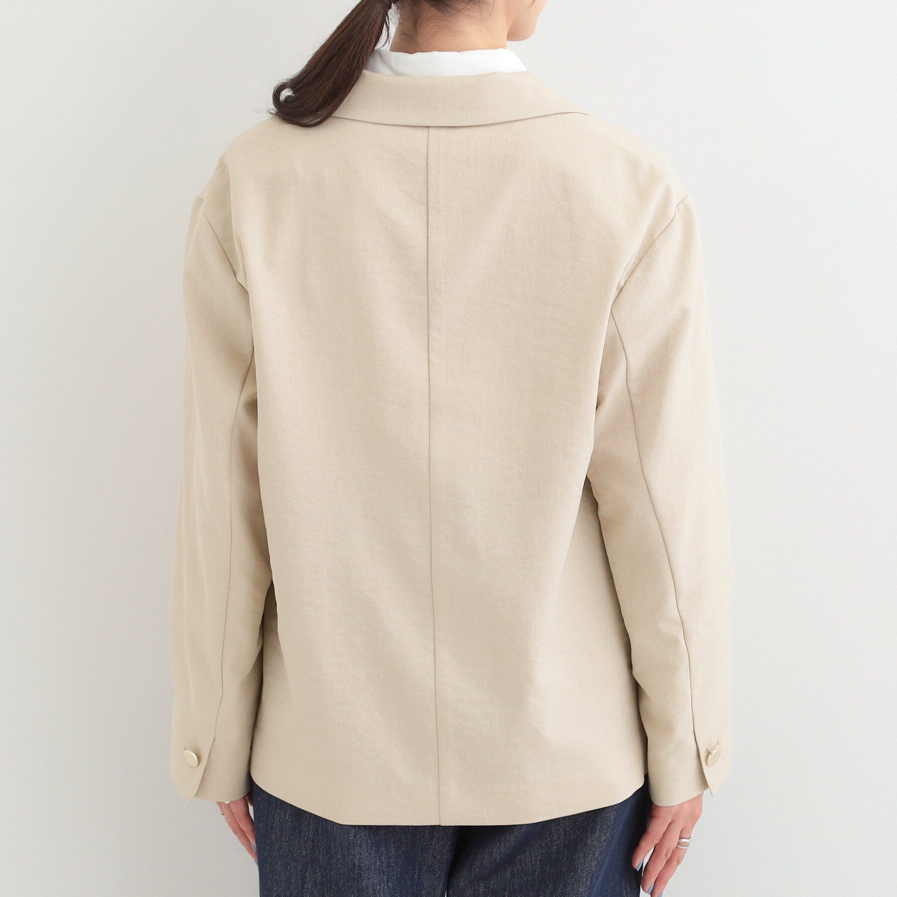 SHOO･LA･RUE「【S-LL/セットアップ可/イージーケア/UV】オンにもオフにも 軽やかシングルジャケット」|テーラードジャケット|