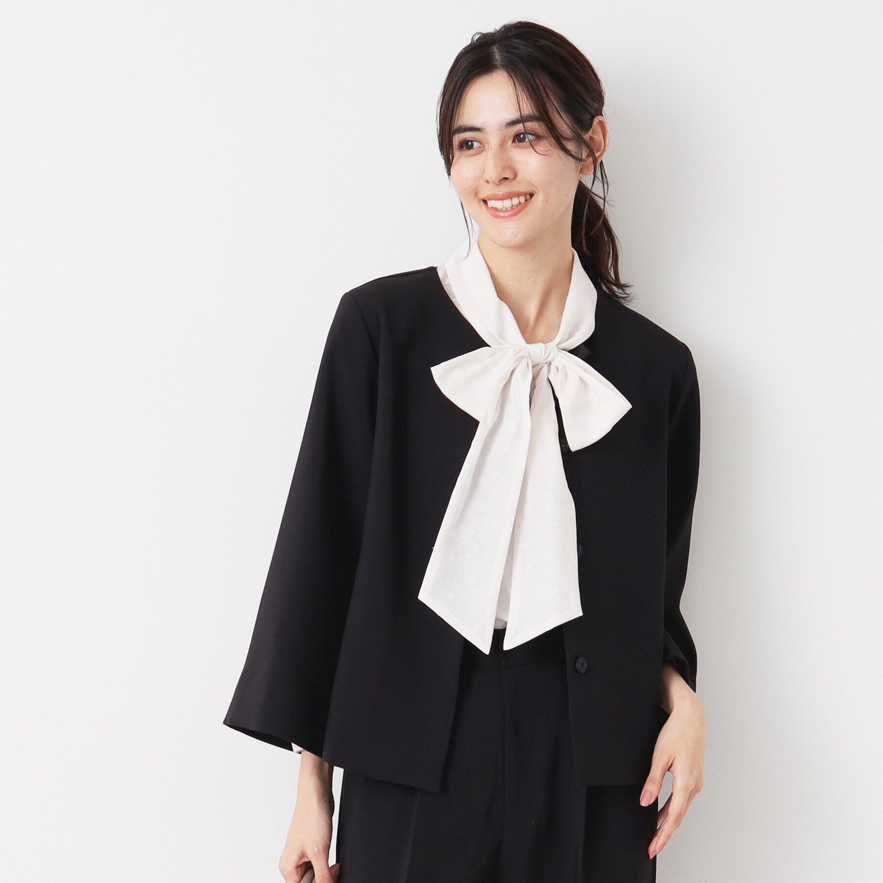 Dessin「【入卒/セレモニー/セットアップ可能/洗える】テントラインジャケット」|ノーカラージャケット|