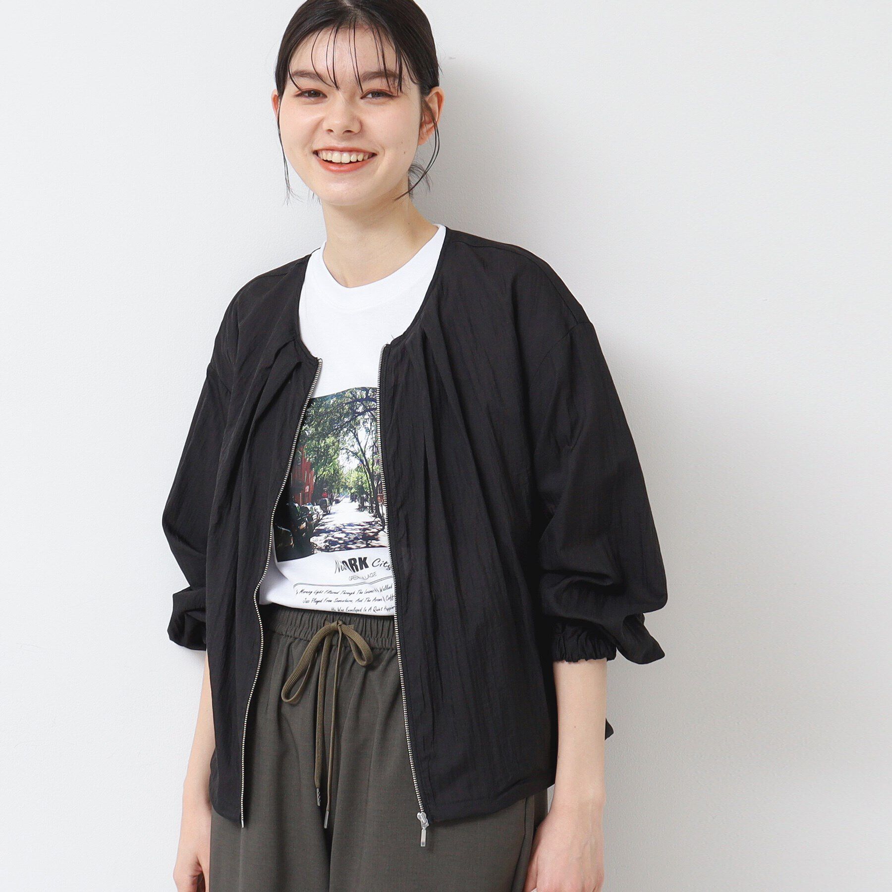 Dessin「【洗える】クルーネックブルゾン（S～L）」|ブルゾン・スタジャン|