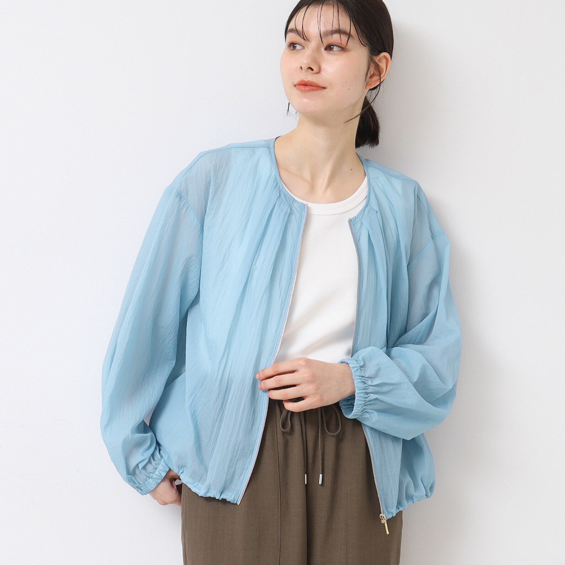 Dessin「【洗える】クルーネックブルゾン（S～L）」|ブルゾン・スタジャン|