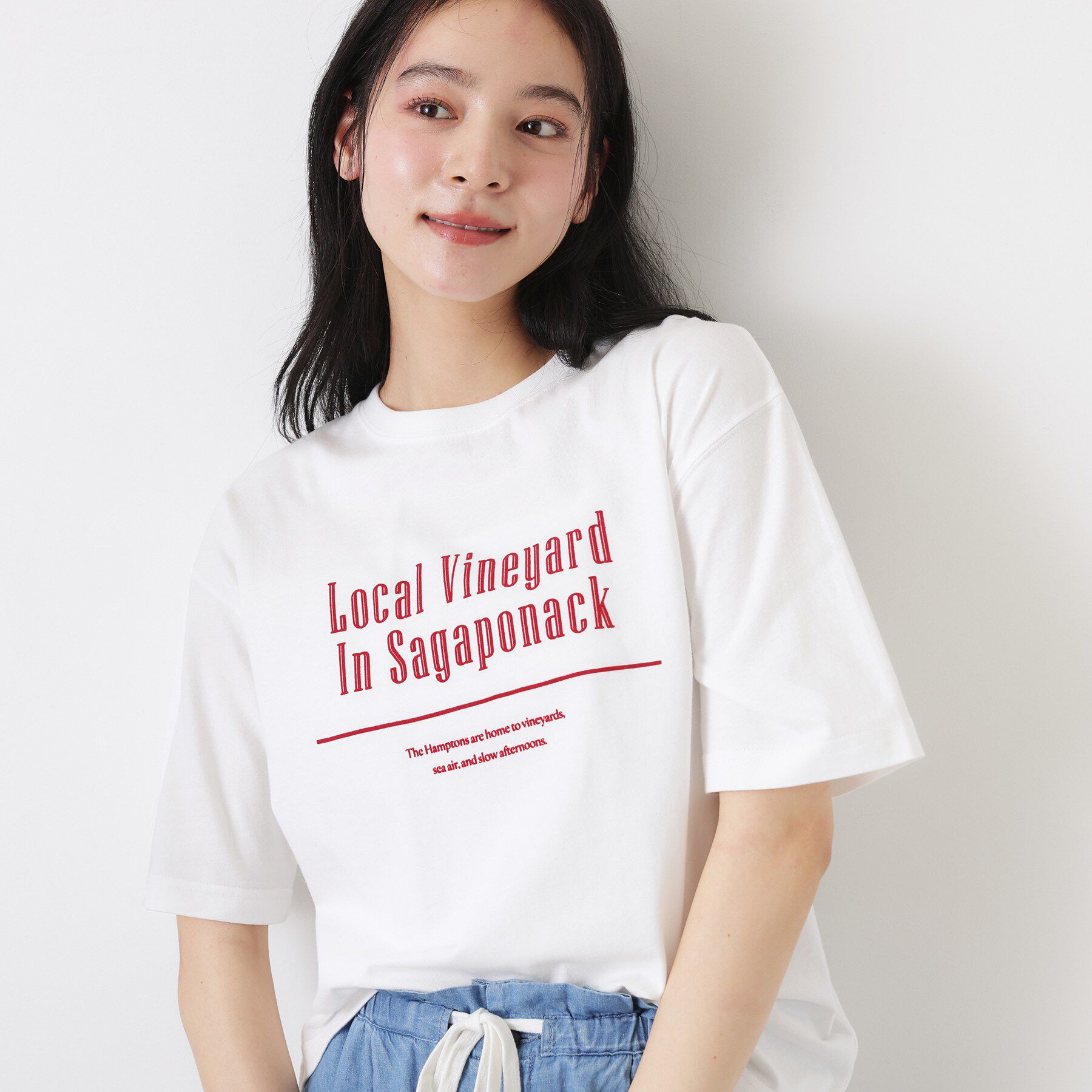 Dessin「【洗える】オーガニックコットンロゴTシャツ」|Tシャツ・カットソー|