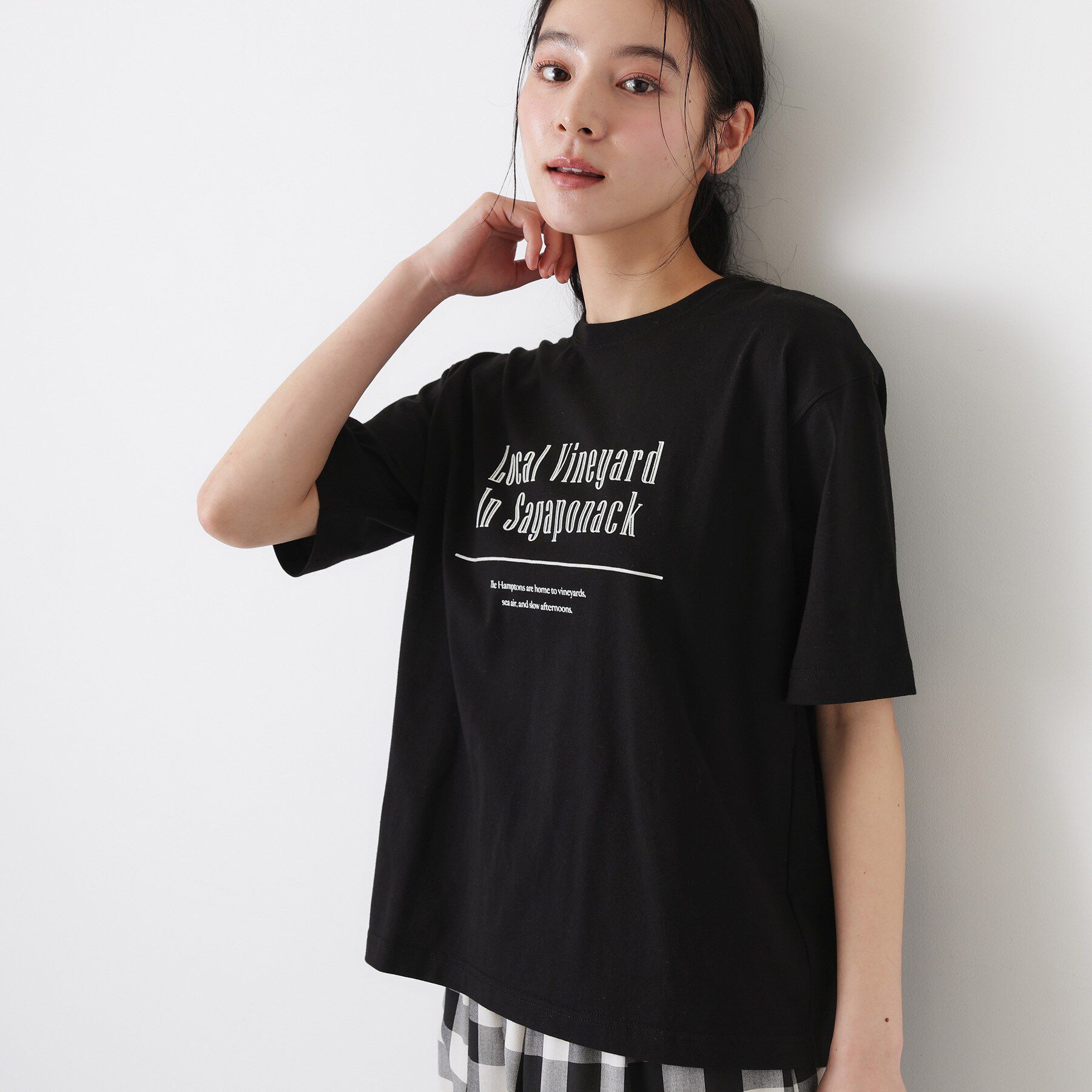 Dessin「【洗える】オーガニックコットンロゴTシャツ」|Tシャツ・カットソー|