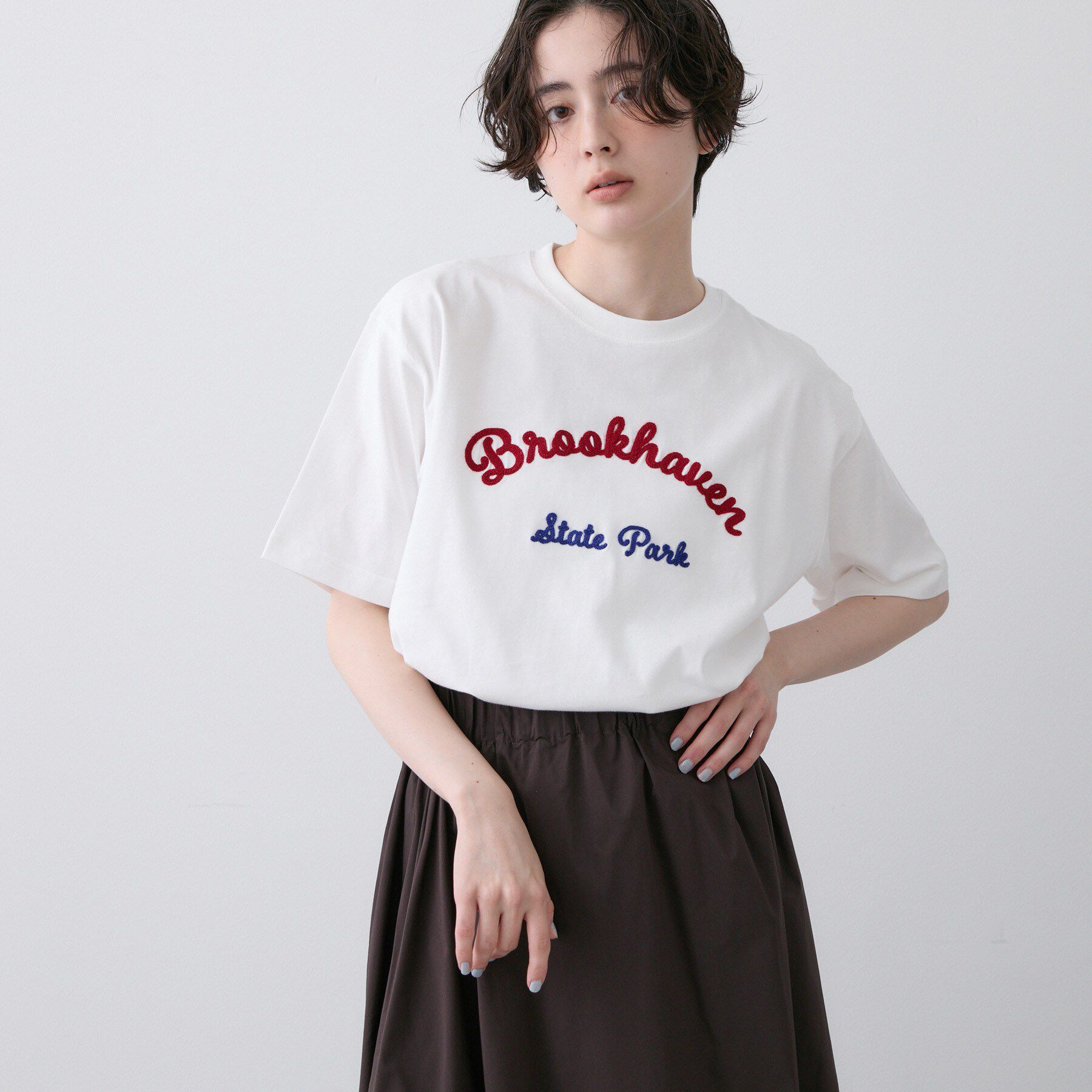 Dessin「【洗える】オーガニックコットンロゴTシャツ」|Tシャツ・カットソー|