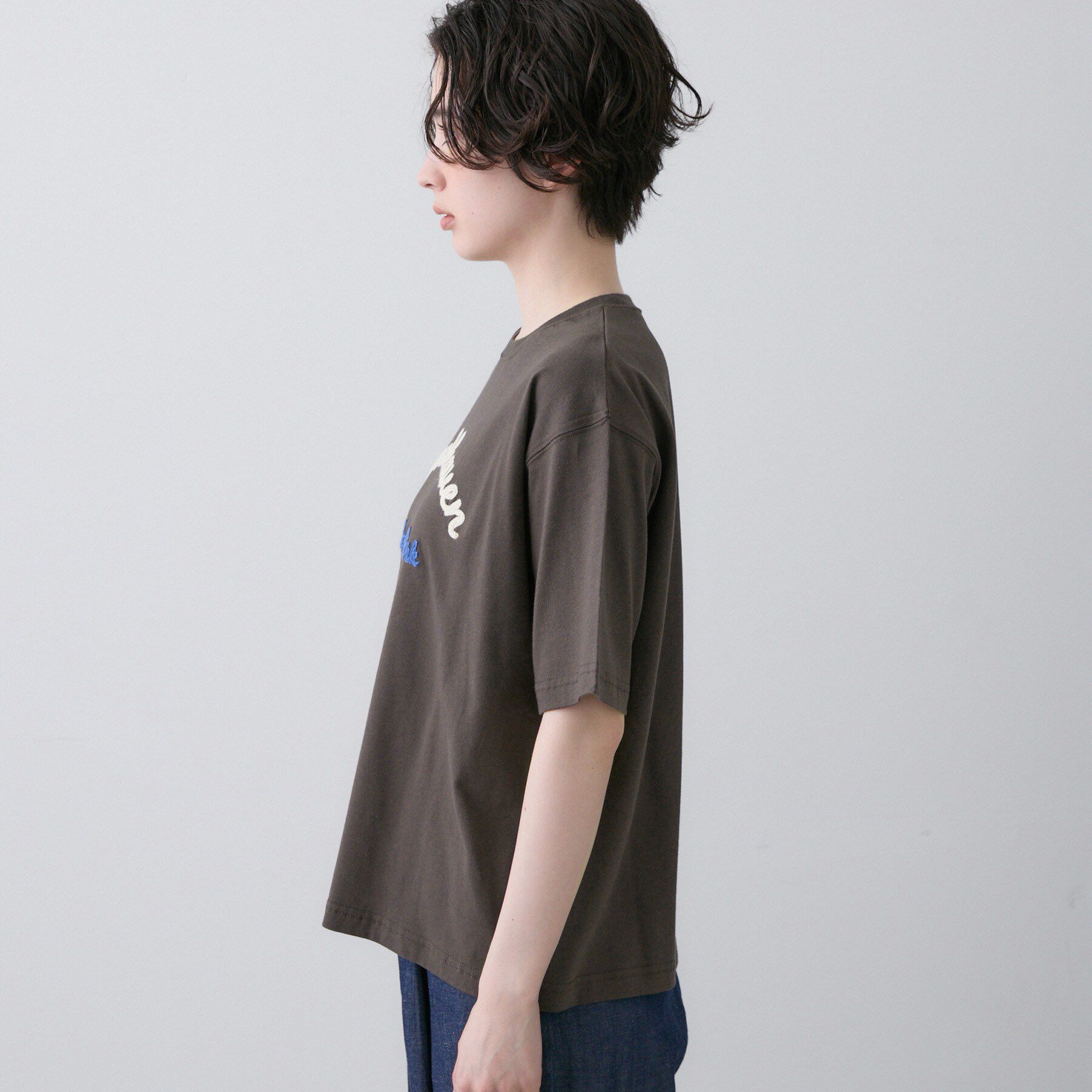 Dessin「【洗える】オーガニックコットンロゴTシャツ」|Tシャツ・カットソー|