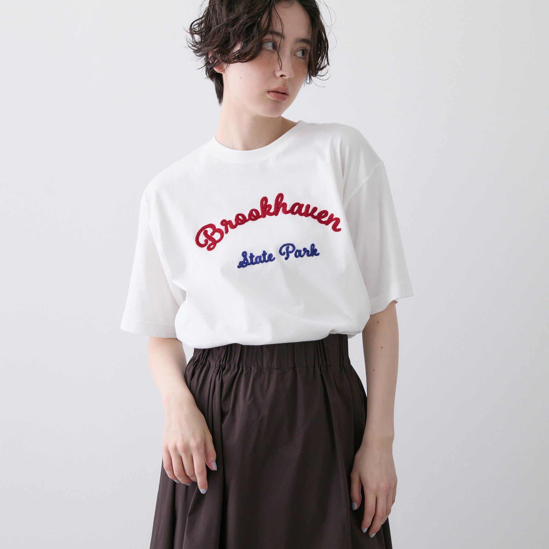 Dessin「【洗える】オーガニックコットンロゴTシャツ」|Tシャツ・カットソー|