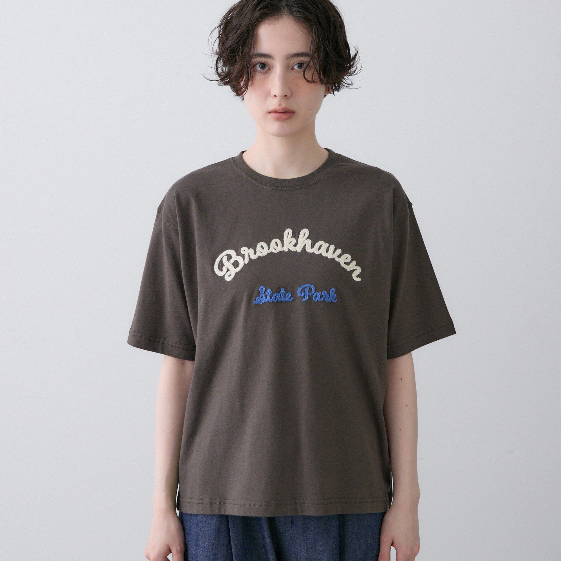 Dessin「【洗える】オーガニックコットンロゴTシャツ」|Tシャツ・カットソー|