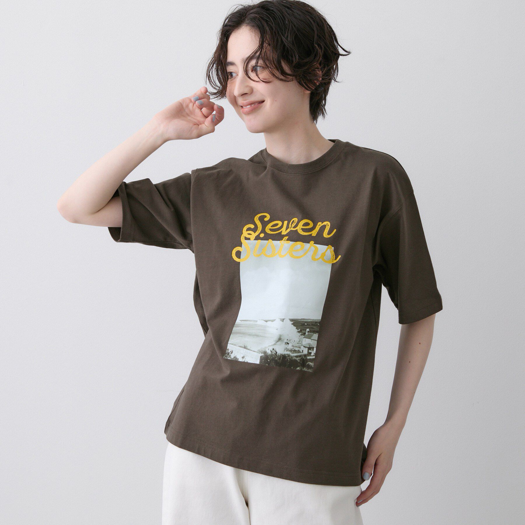 Dessin「【ユニセックス/洗える】オーガニックロゴTシャツ」|Tシャツ・カットソー|