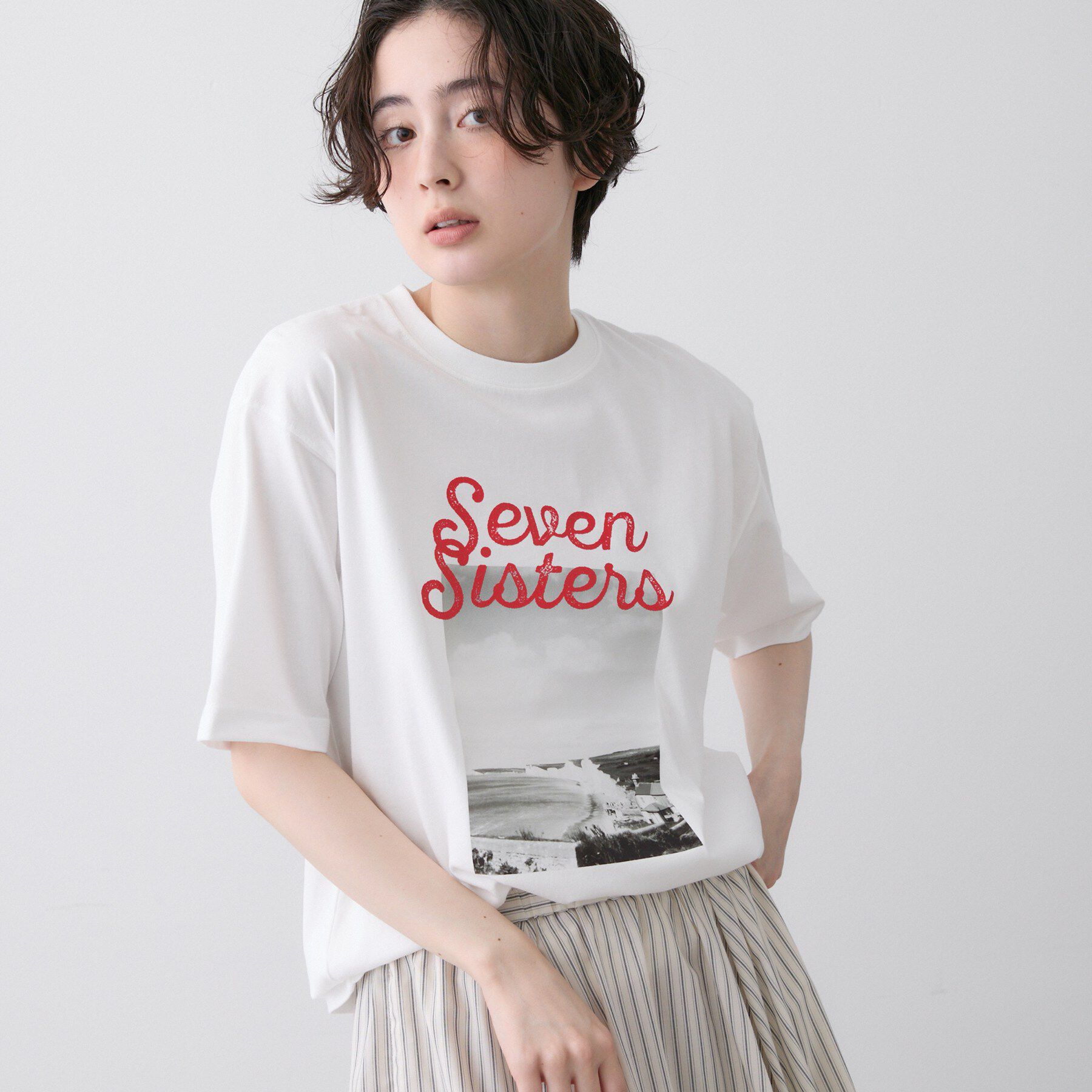 Dessin「【ユニセックス/洗える】オーガニックロゴTシャツ」|Tシャツ・カットソー|