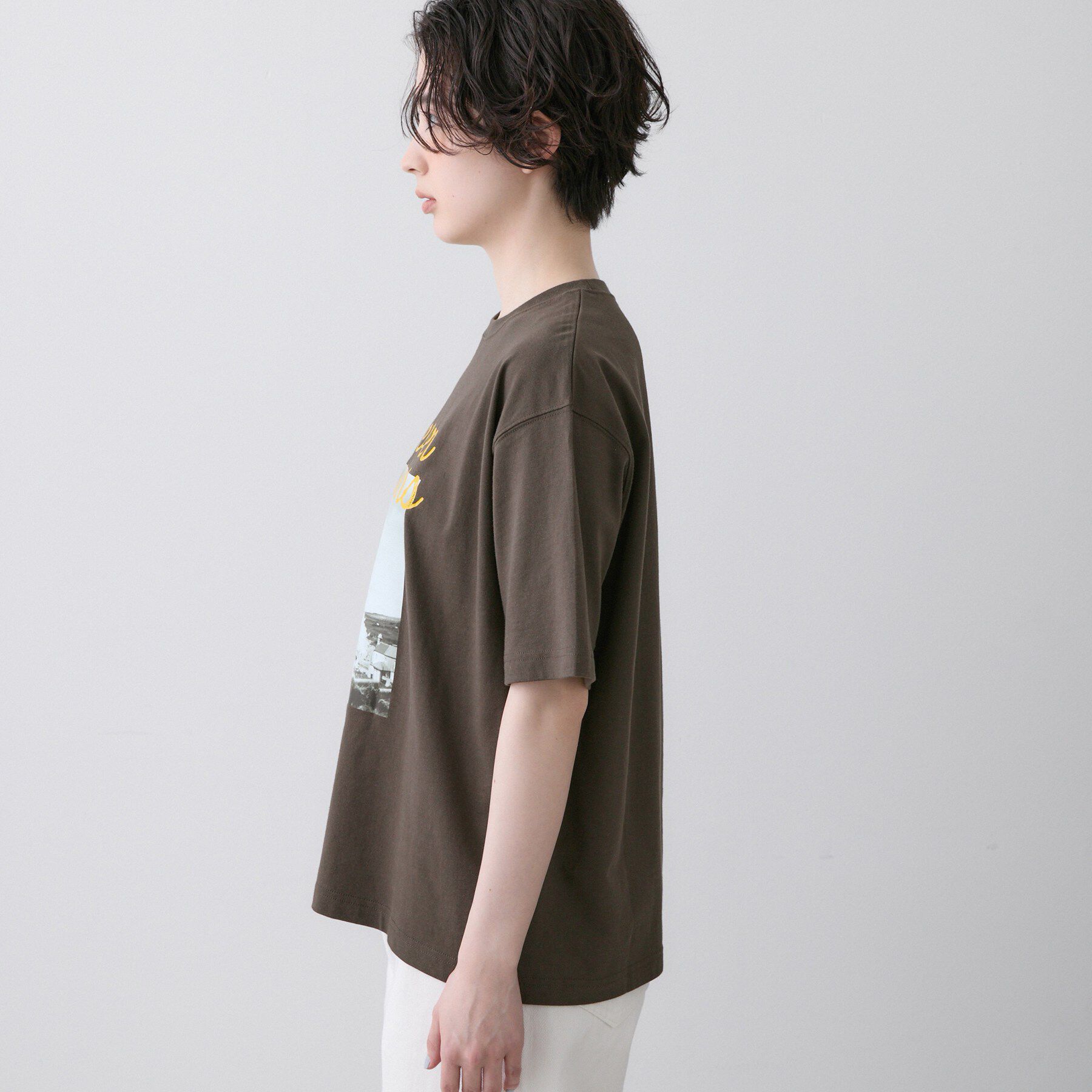 Dessin「【ユニセックス/洗える】オーガニックロゴTシャツ」|Tシャツ・カットソー|