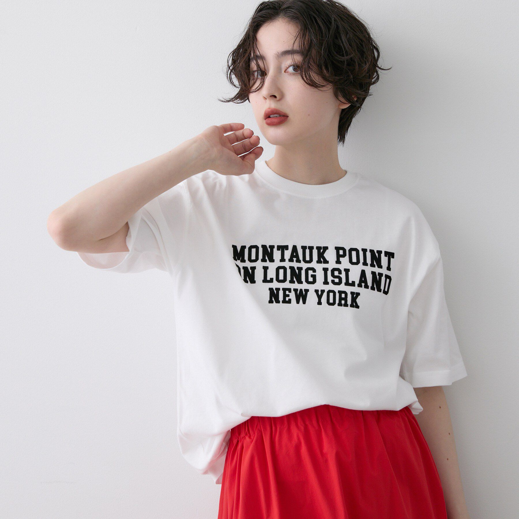 Dessin「【ユニセックス/洗える】オーガニックロゴTシャツ」|Tシャツ・カットソー|