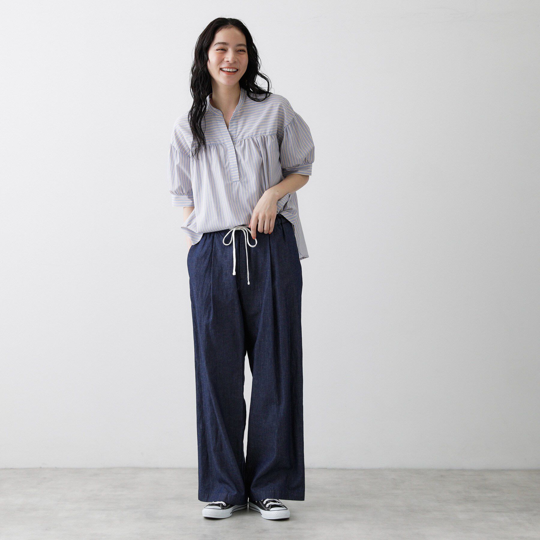 Dessin「ストライプスキッパーシャツ」|シャツ・ブラウス|