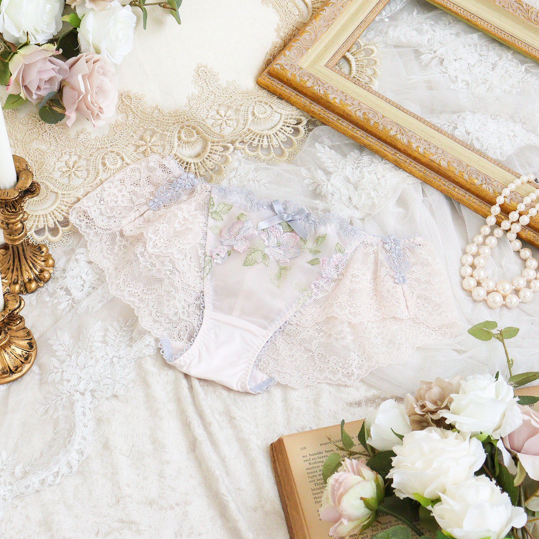 Risa Magli「マルレーン レースショーツ」|インナー|ピンク(071)