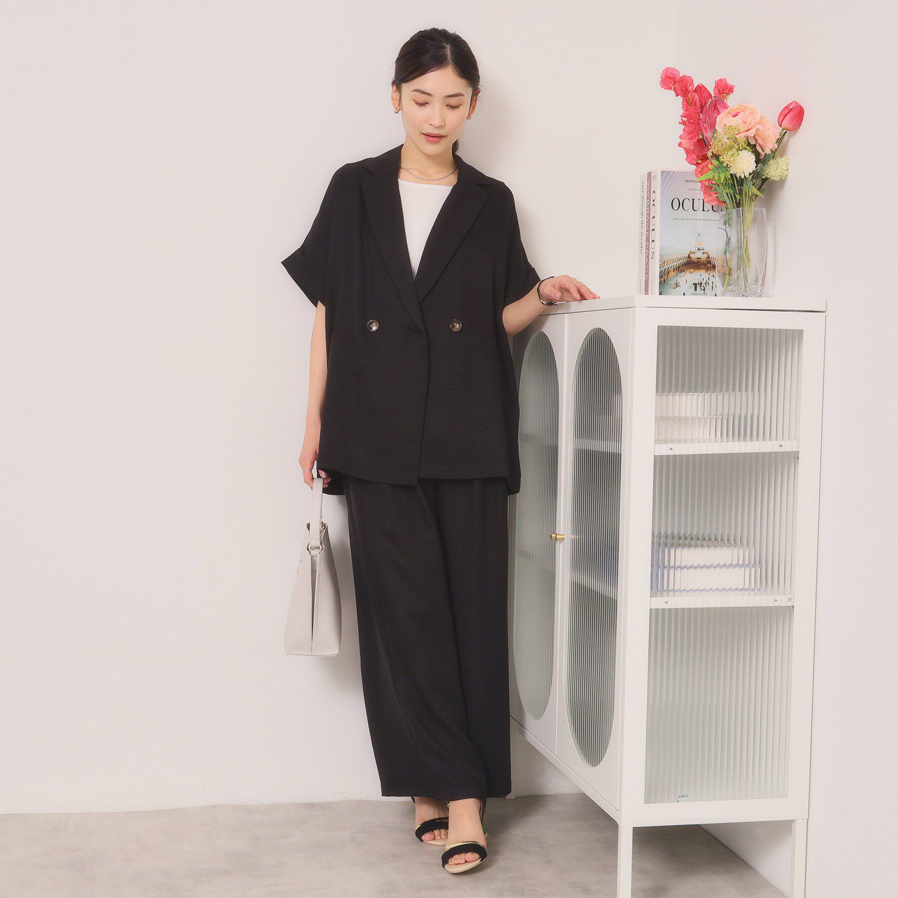 ITS&rsquo;DEMO「【UVケア／洗濯機OK／イージーケア】柔らかリネンライクワイドパンツ」|その他|