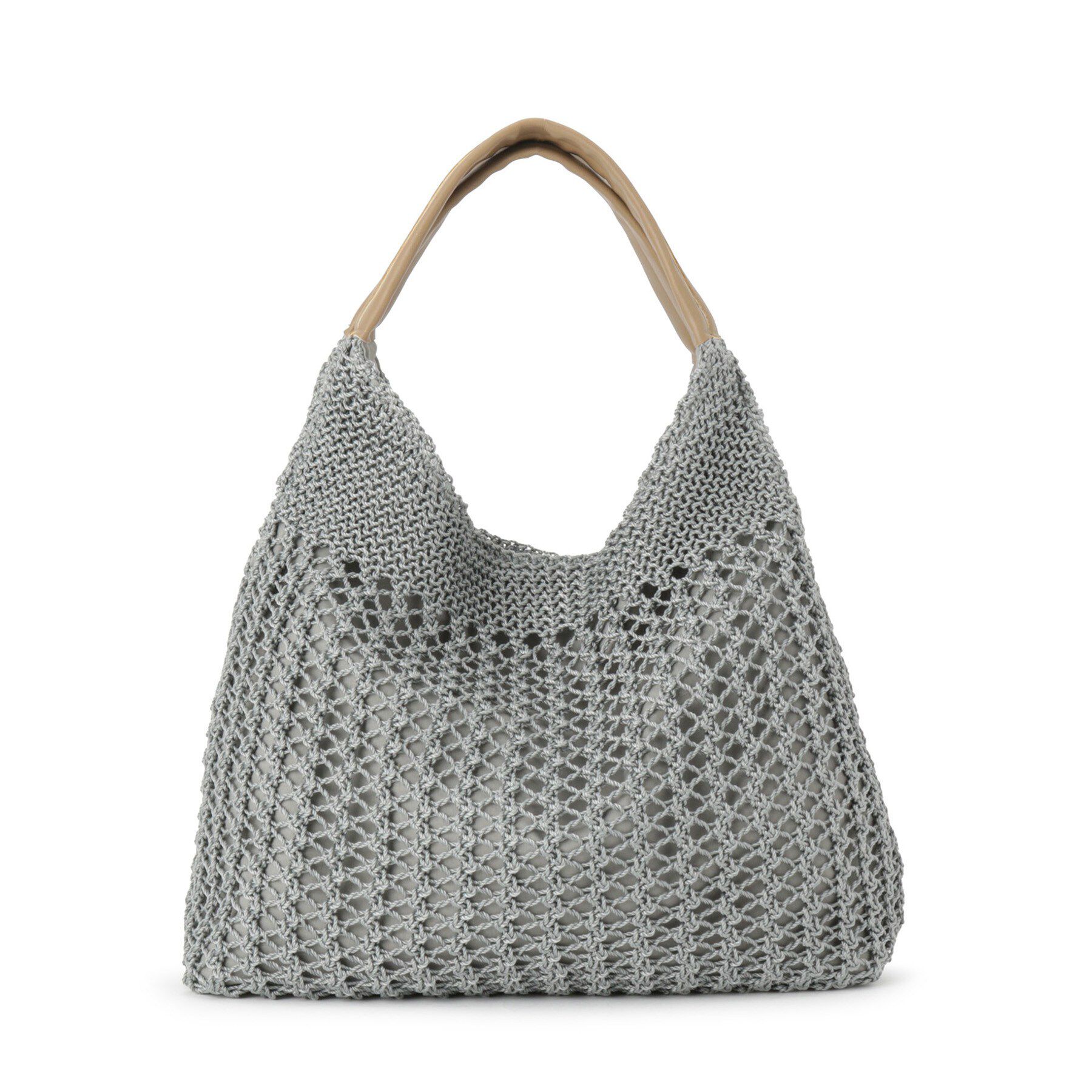 ITS&rsquo;DEMO「雑材コード編みラウンドトート」|トートバッグ|