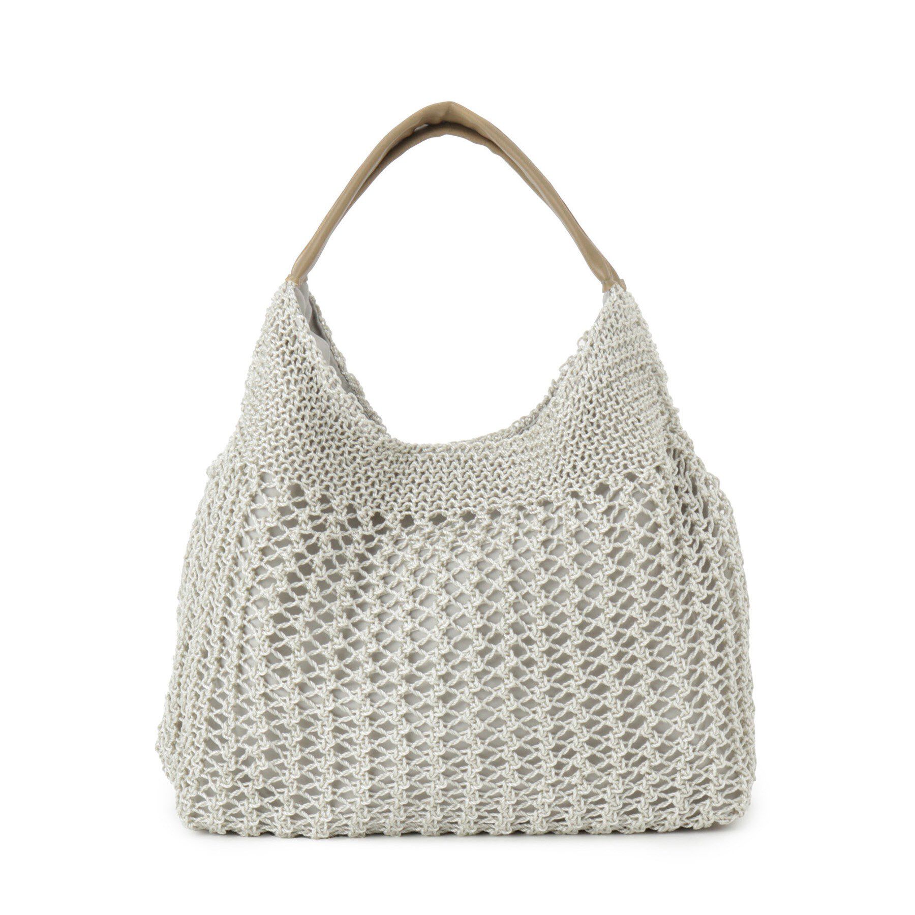 ITS&rsquo;DEMO「雑材コード編みラウンドトート」|トートバッグ|