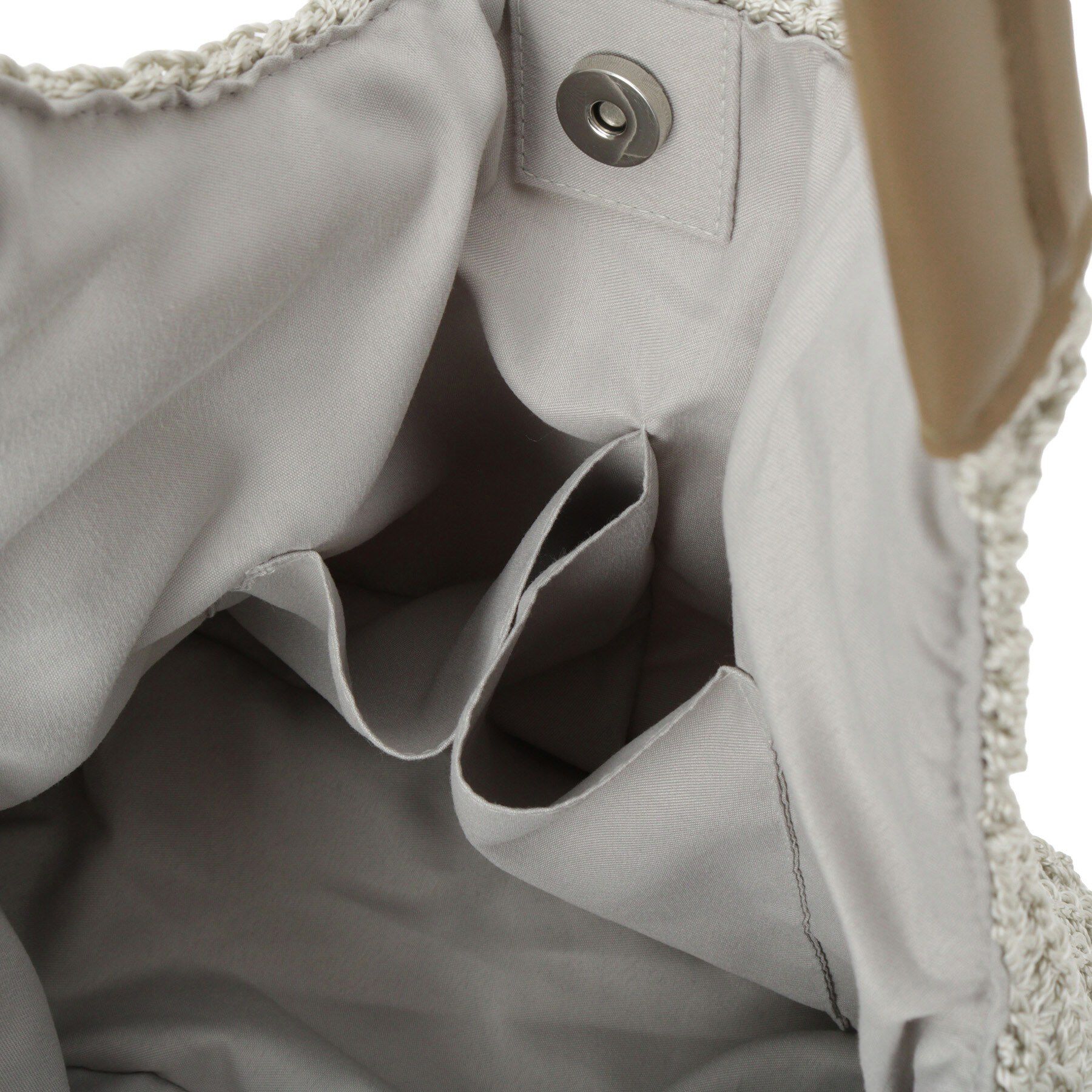 ITS&rsquo;DEMO「雑材コード編みラウンドトート」|トートバッグ|