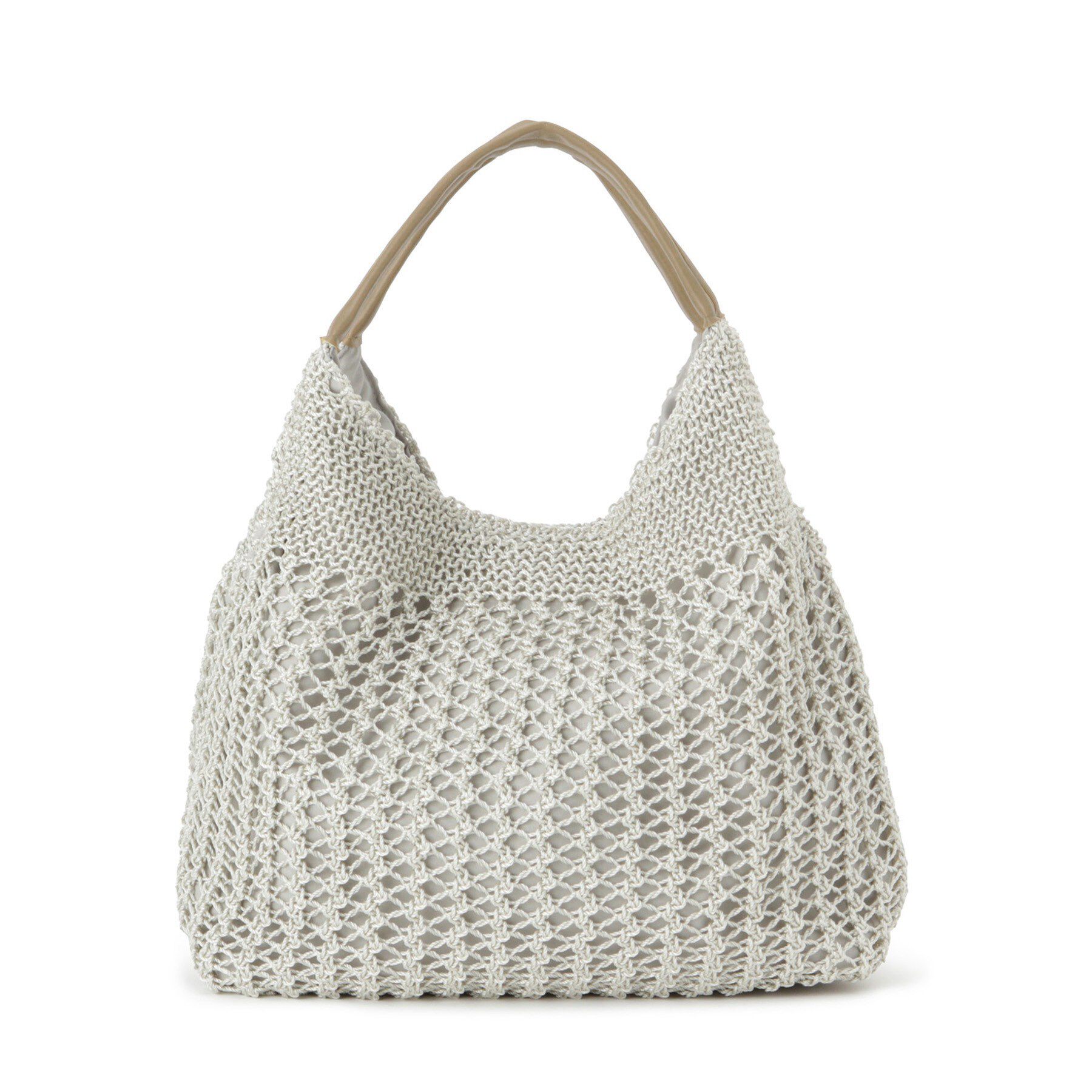 ITS&rsquo;DEMO「雑材コード編みラウンドトート」|トートバッグ|