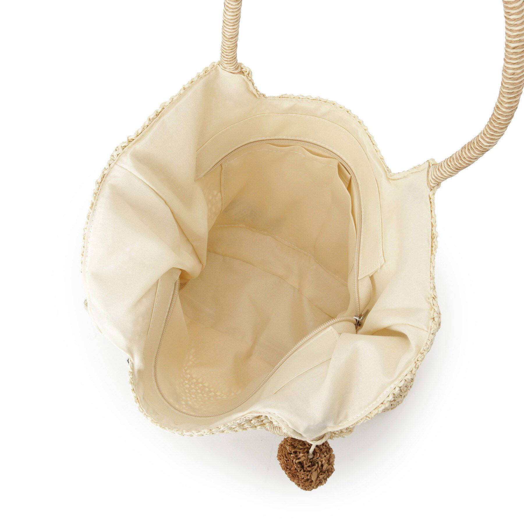 ITS&rsquo;DEMO「雑材ロゴ刺繍チャーム付きトート」|トートバッグ|