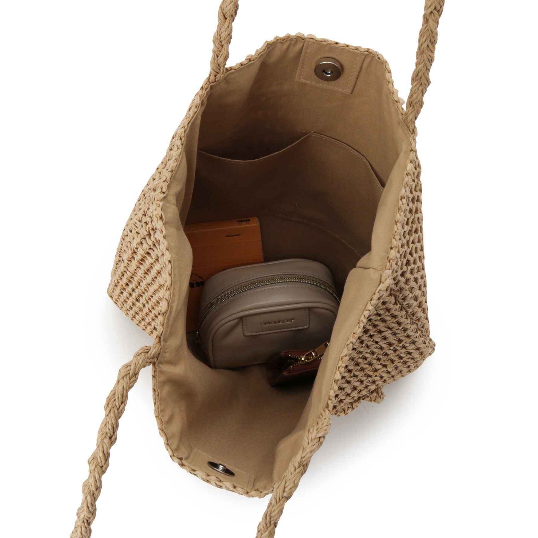 ITS&rsquo;DEMO「雑材コサージュフラットトート」|トートバッグ|