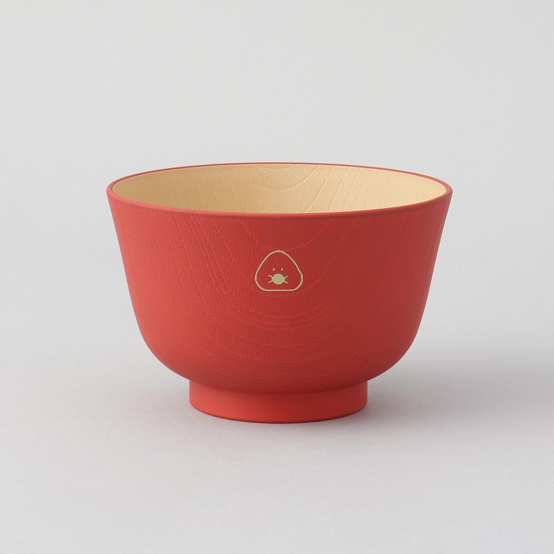 212 KITCHEN STORE「ぎゅっとおにぎりさん 抗菌汁椀 梅 赤」|食器・キッチングッズ|その他