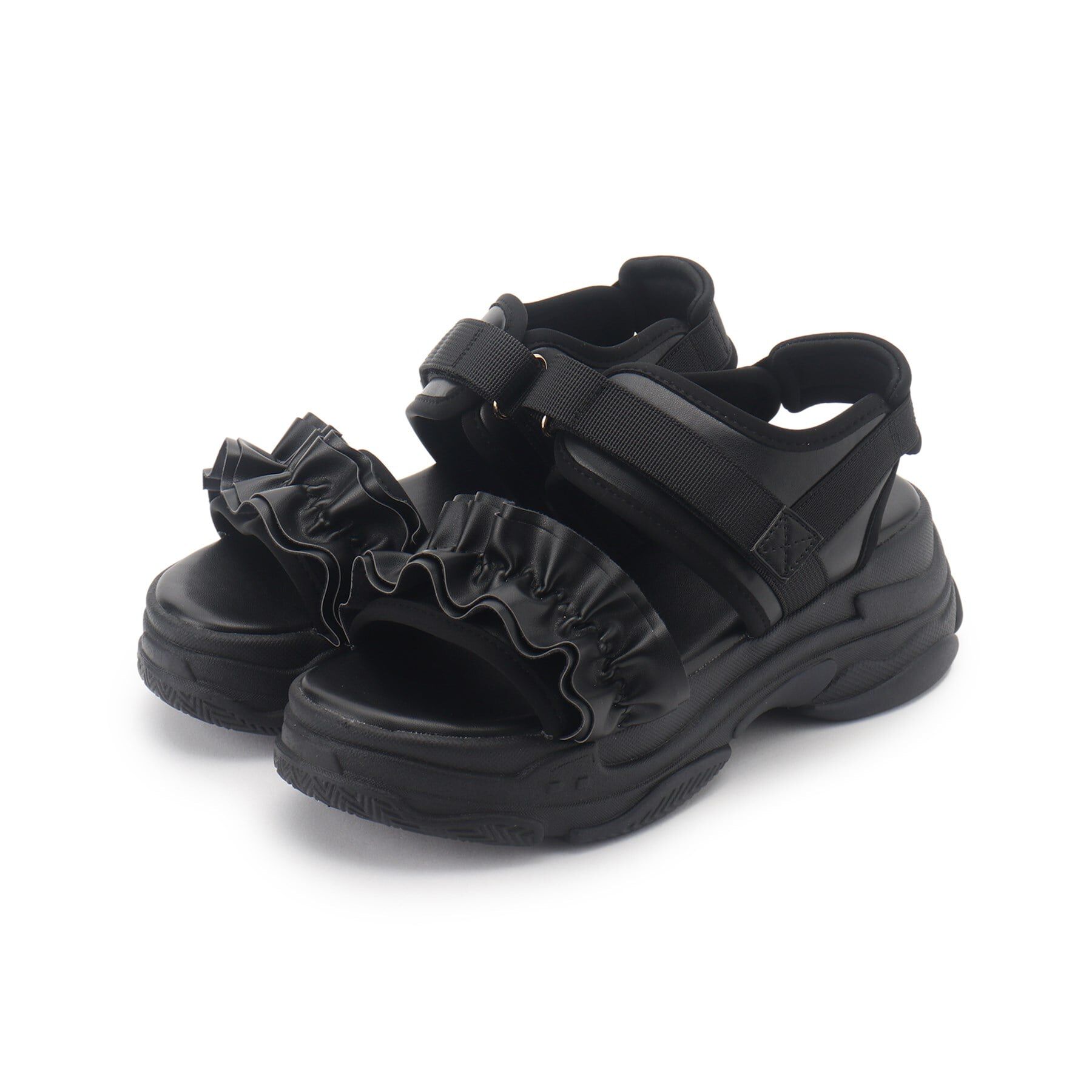 csT&P「厚底フリルスポサン」|サンダル|