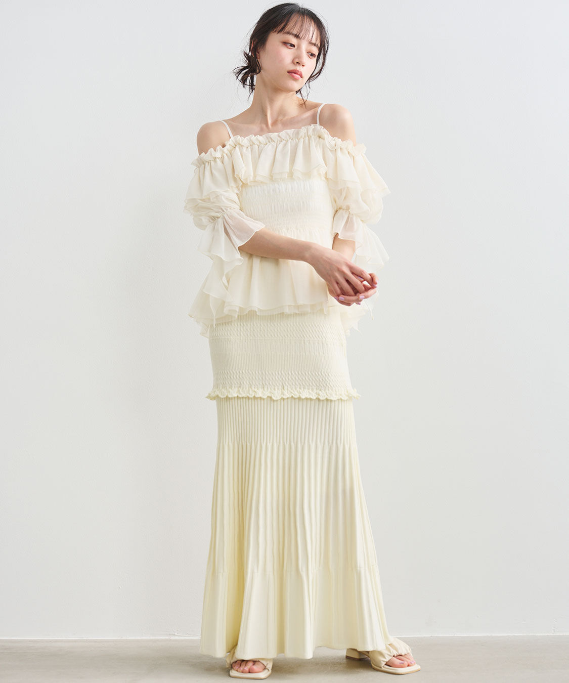 COCO DEAL「柄編みニットマーメイドスカート」|スカート|