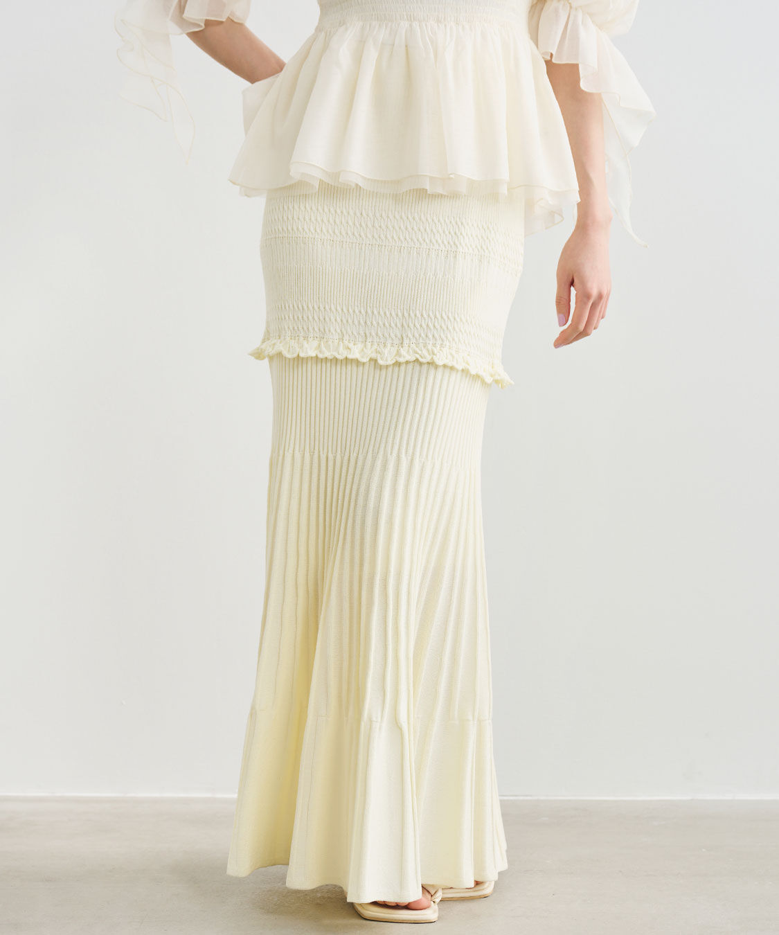 COCO DEAL「柄編みニットマーメイドスカート」|スカート|