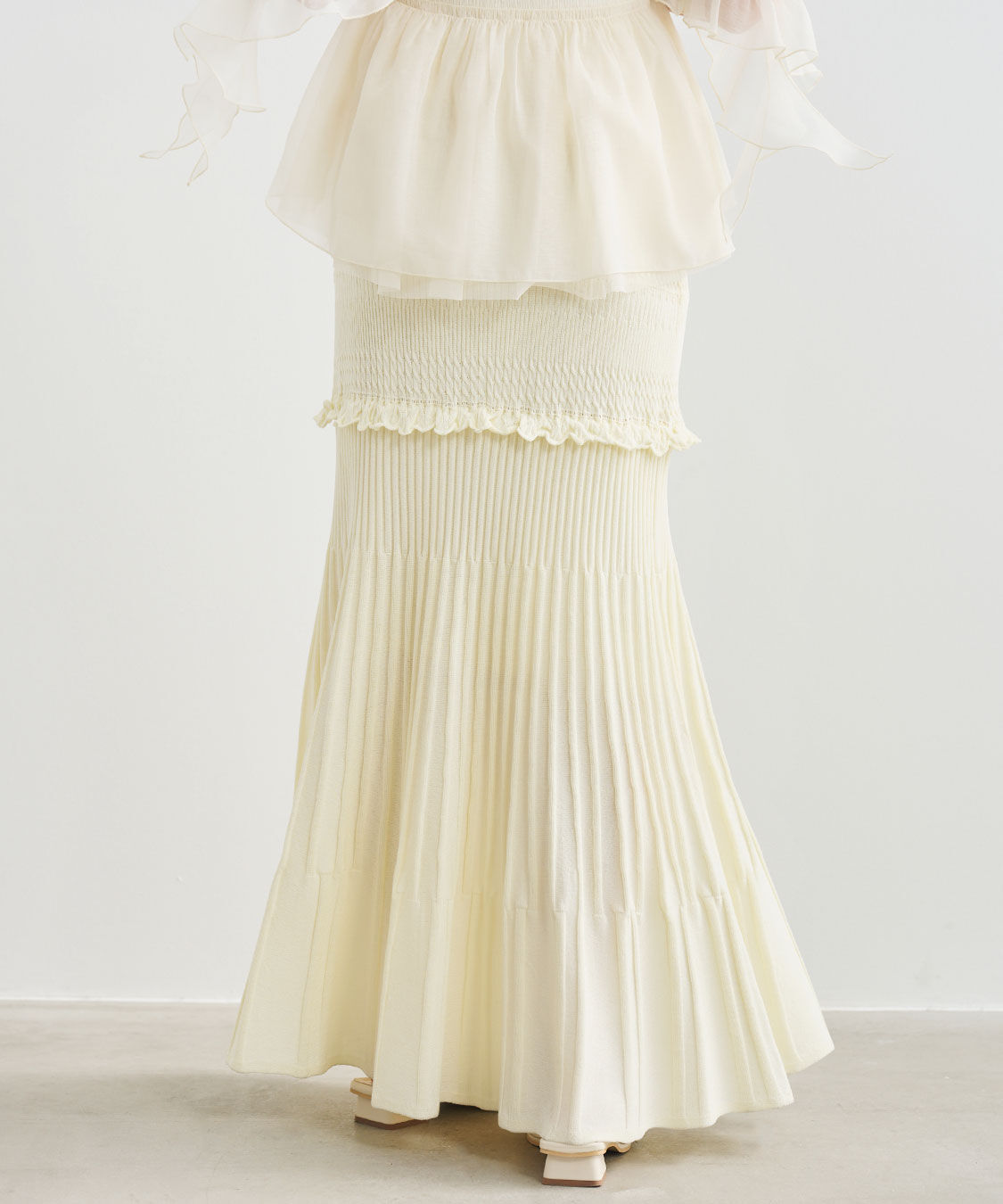 COCO DEAL「柄編みニットマーメイドスカート」|スカート|