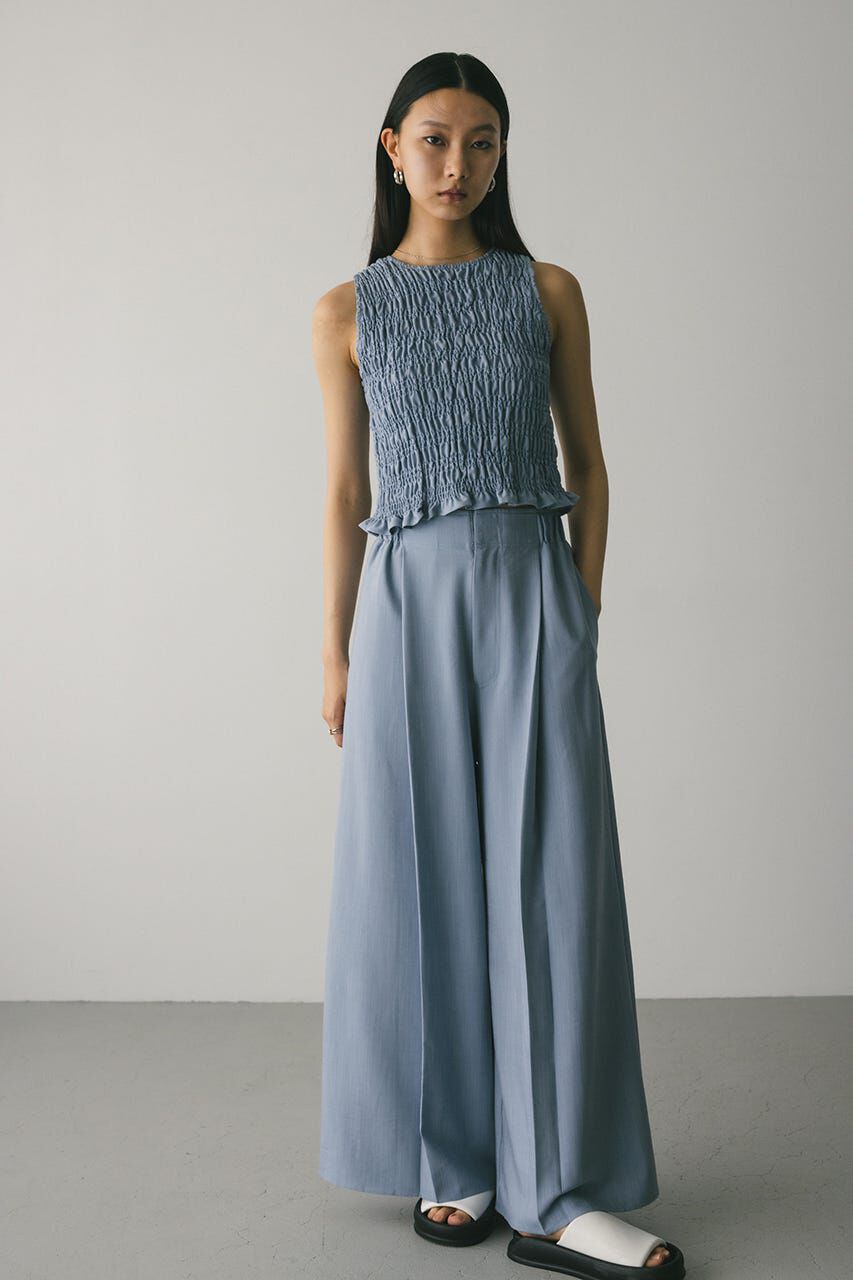 STYLEMIXER「フロントタックワイドパンツ」|その他|L/BLU1