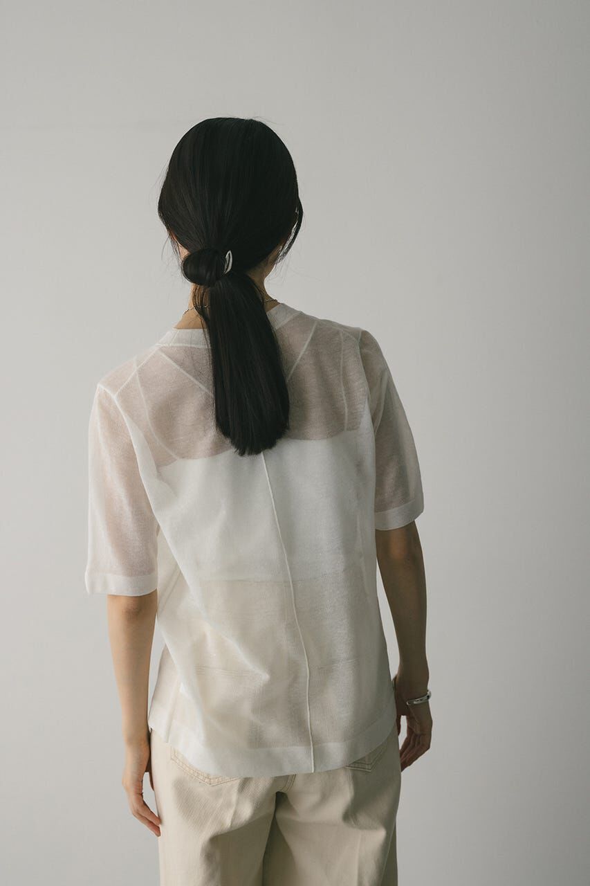 STYLEMIXER「ウォッシャブルリネンニットT」|ニット・セーター|