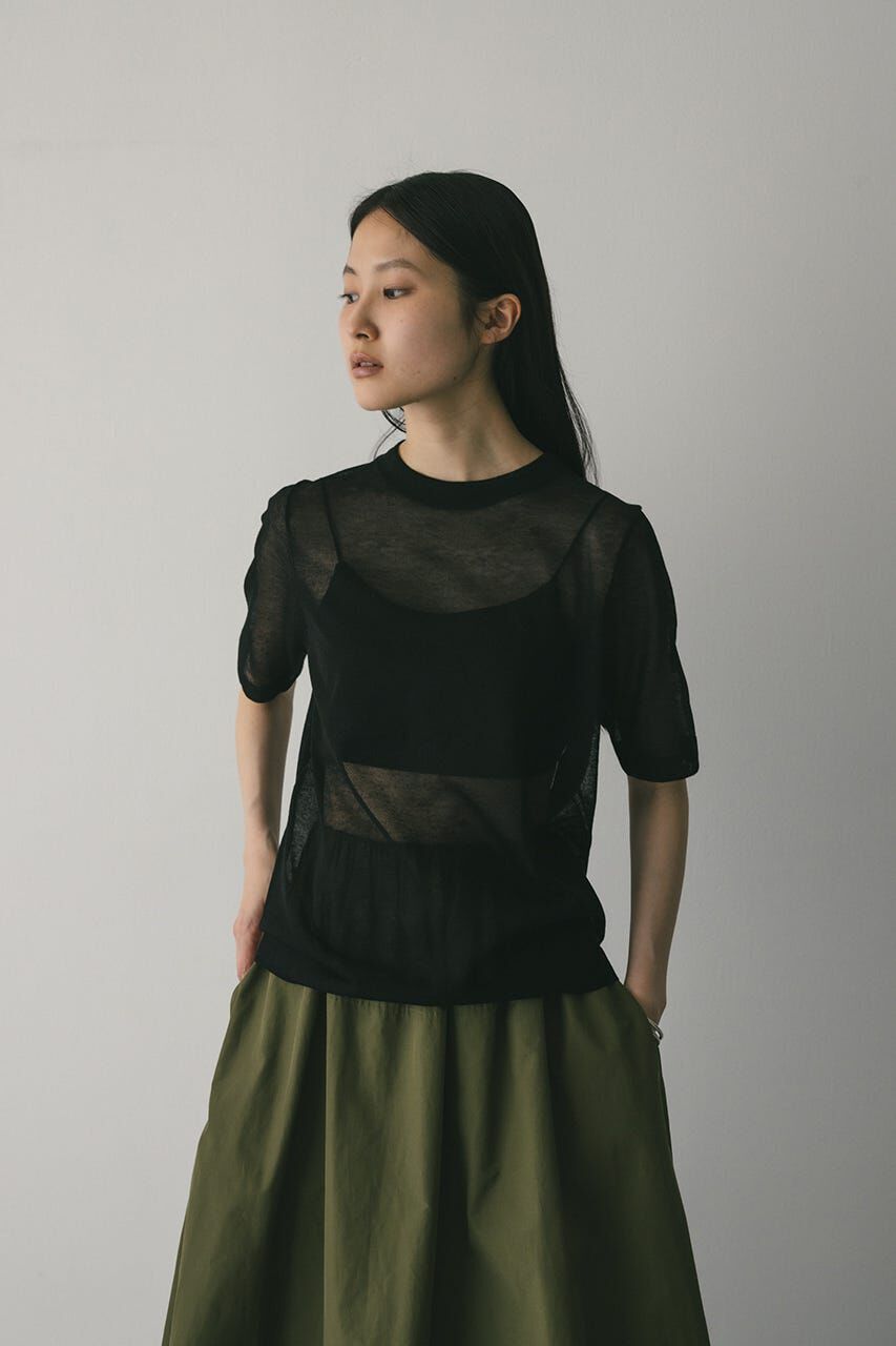 STYLEMIXER「ウォッシャブルリネンニットT」|ニット・セーター|