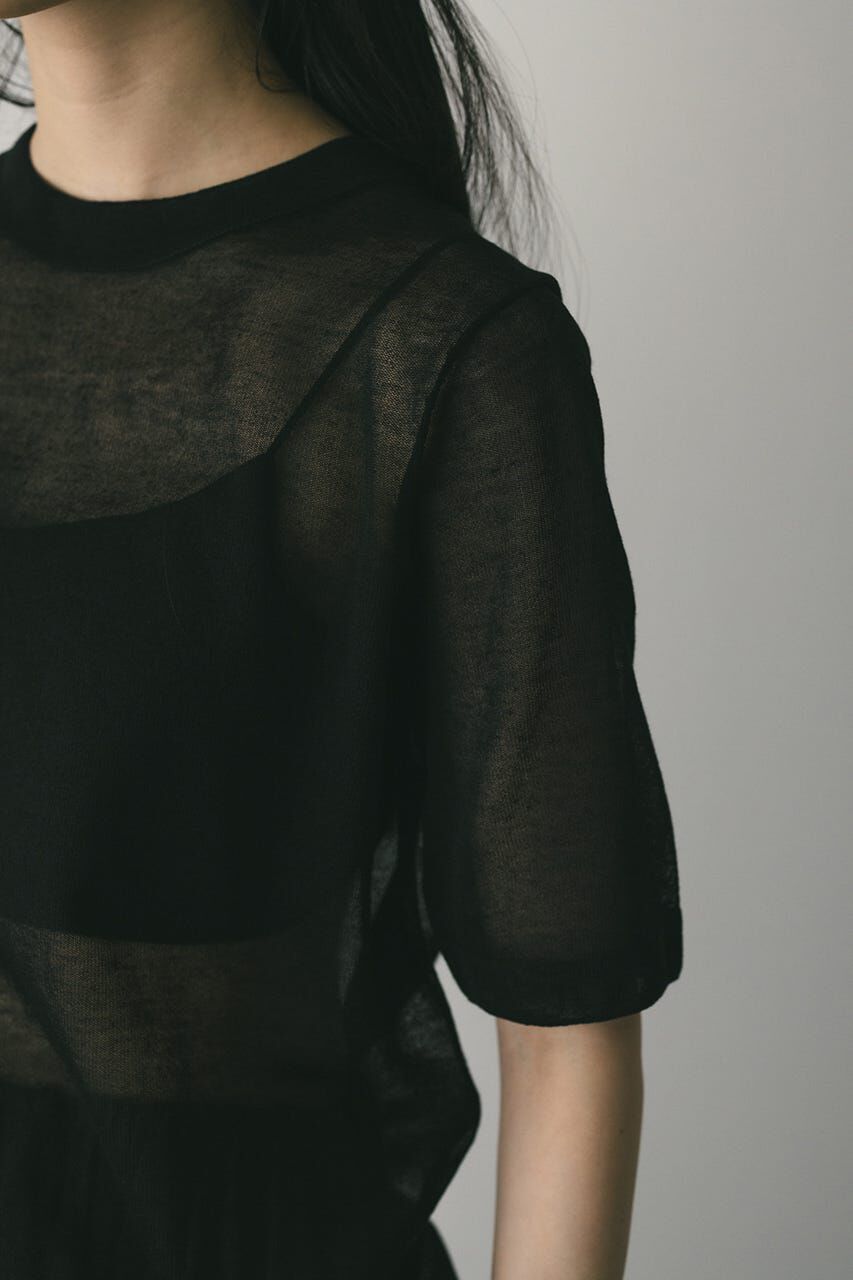 STYLEMIXER「ウォッシャブルリネンニットT」|ニット・セーター|